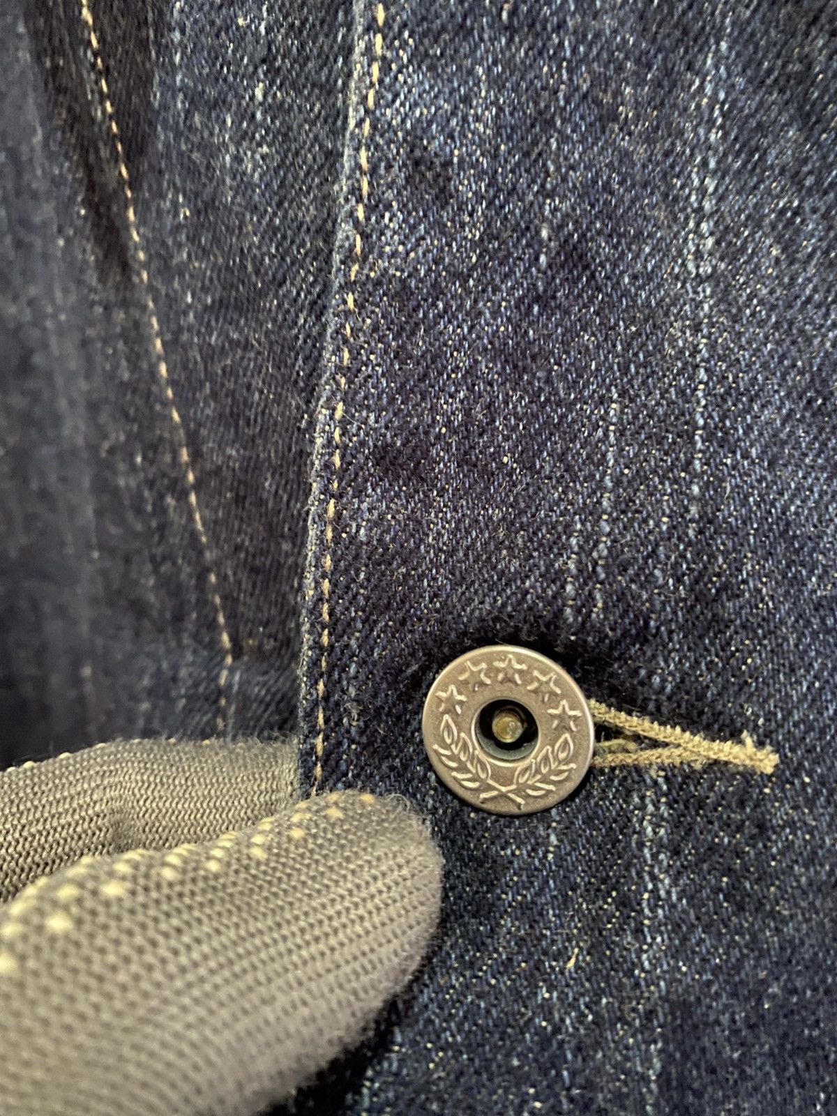Japanese Brand Billy Stone’s Vintage Workwear Denim Jacket – Indigo Blue Size US XL / EU 56 / 4 - 7 Thumbnail