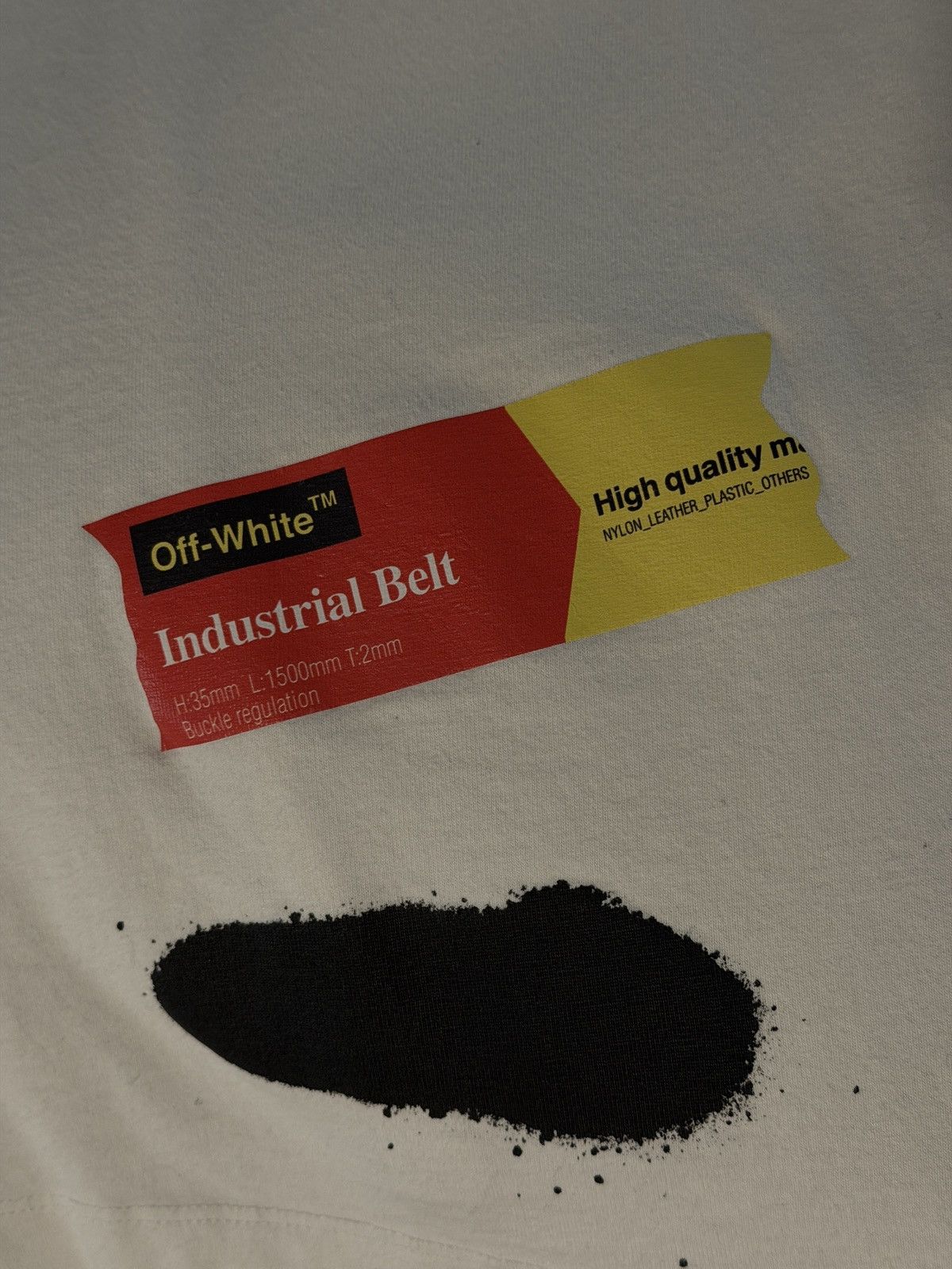 Off-White OFF-WHITE SS19 SSENSE EXCLUSIVE INCOMPLETE SPRAY PAINT TEE Size US XS / EU 42 / 0 - 7 Thumbnail