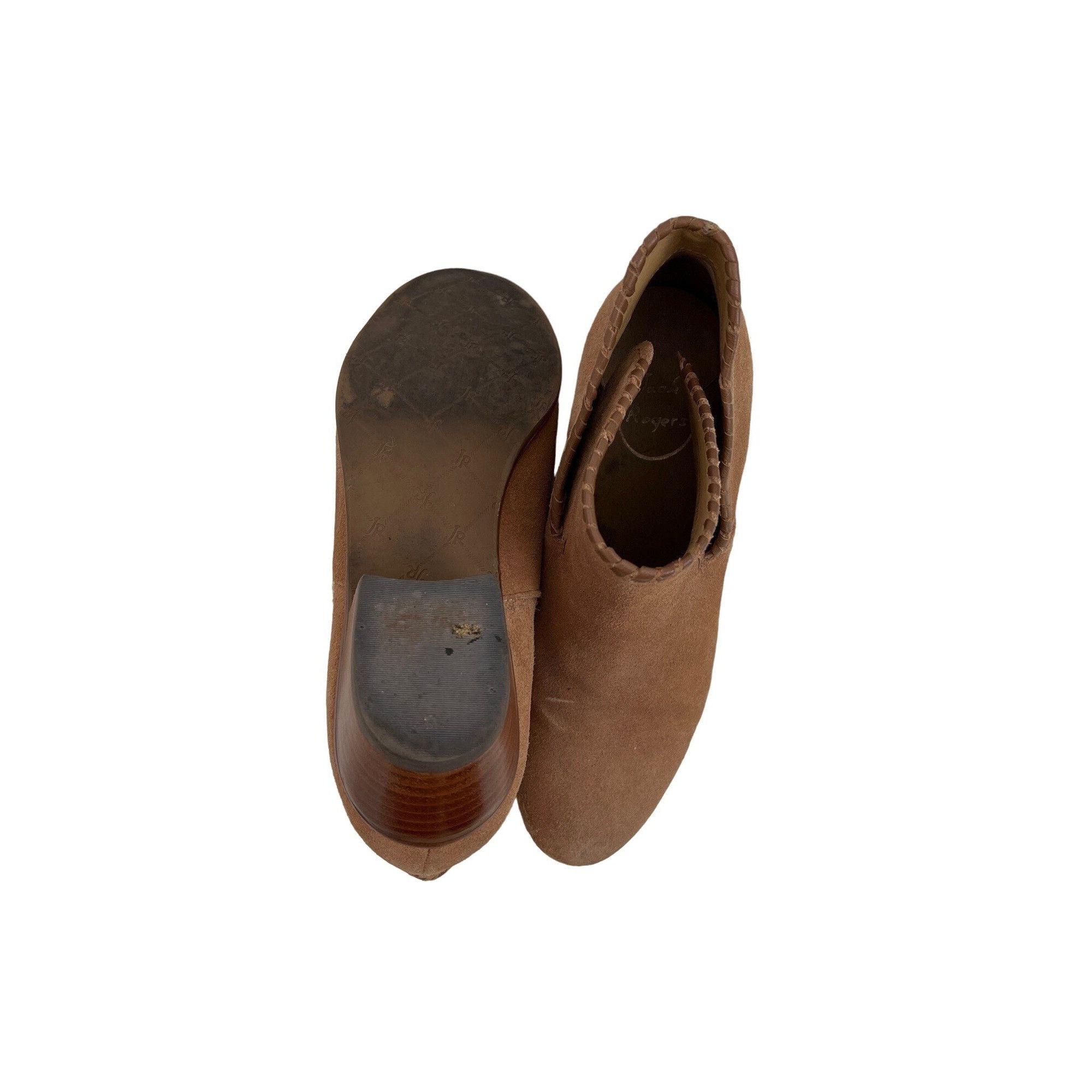 Jack Rogers Jack Rogers Camel Suede Ankle Booties Size US 7.5 / IT 37.5 - 6 Thumbnail
