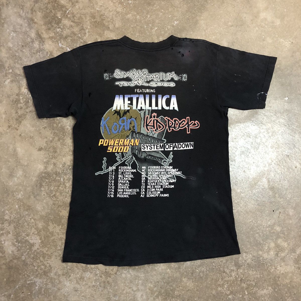 Band Tees × Metallica × Vintage Vintage 2000 Metallica Summer