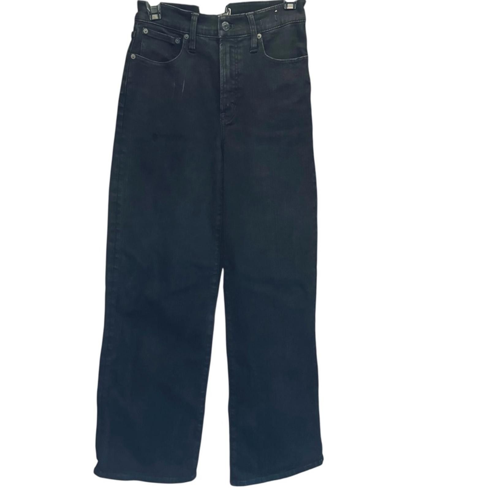 Madewell Madewell. The Perfect Vintage Wide-Leg Black Rinse. Size 26. Size 26" / US 2 / IT 38 - 5 Thumbnail