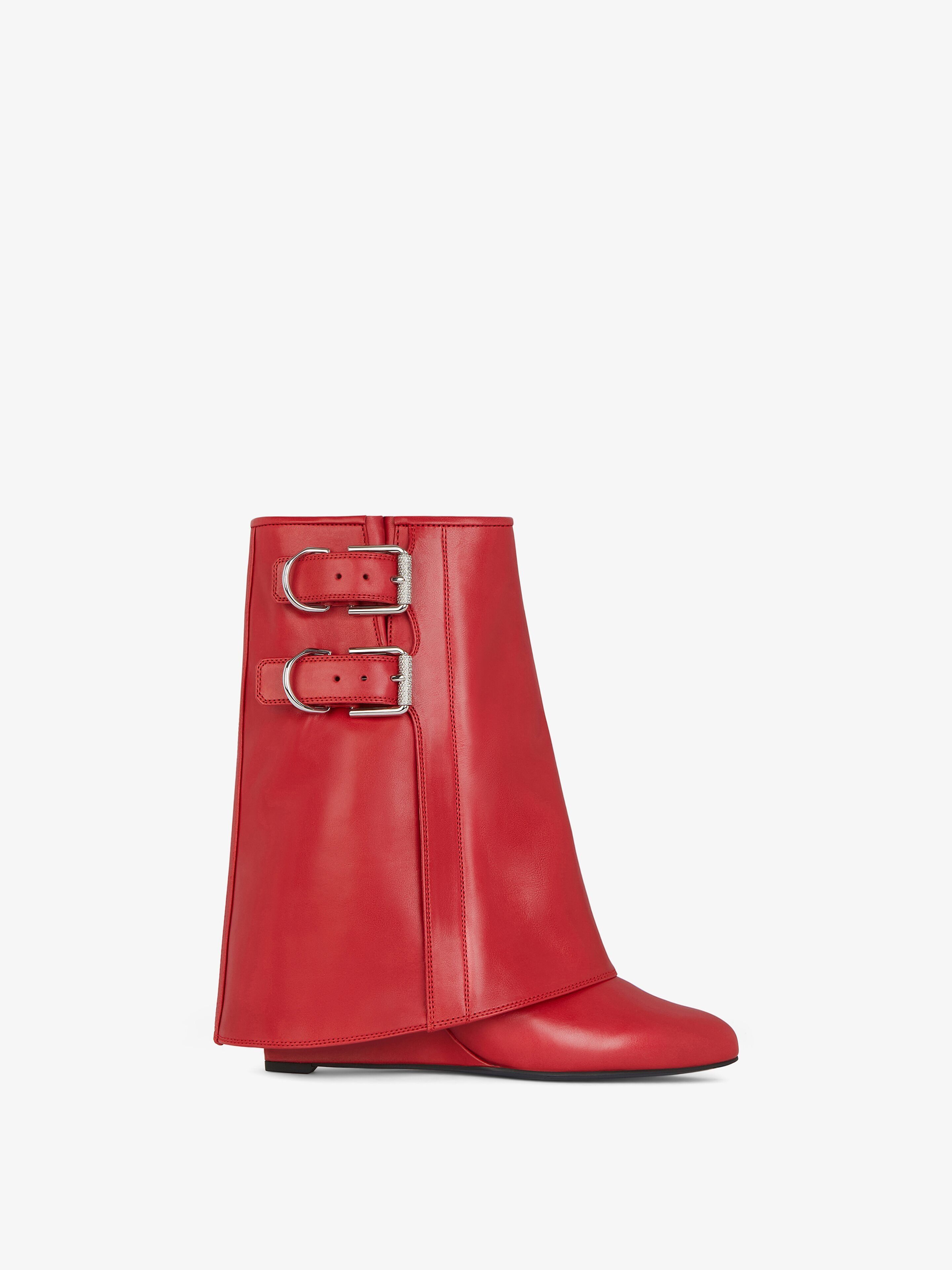 Givenchy oc11z0725 Shark Lock Boots in Red Size US 8.5 / IT 38.5 - 1 Thumbnail