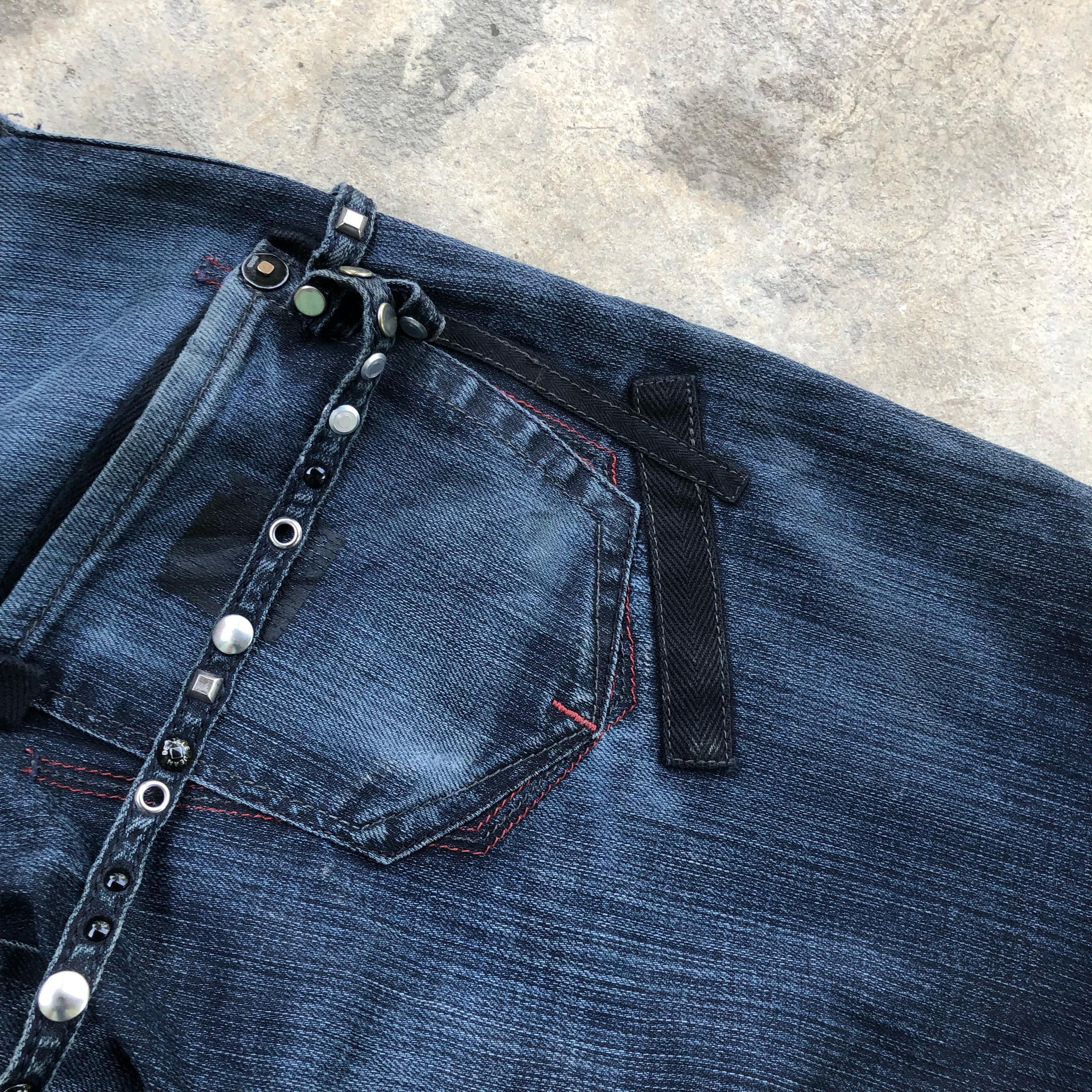 Marithe + Francois Girbaud Marithe Francois Girbaud Eyelet Jeans Size US 31 - 3 Thumbnail