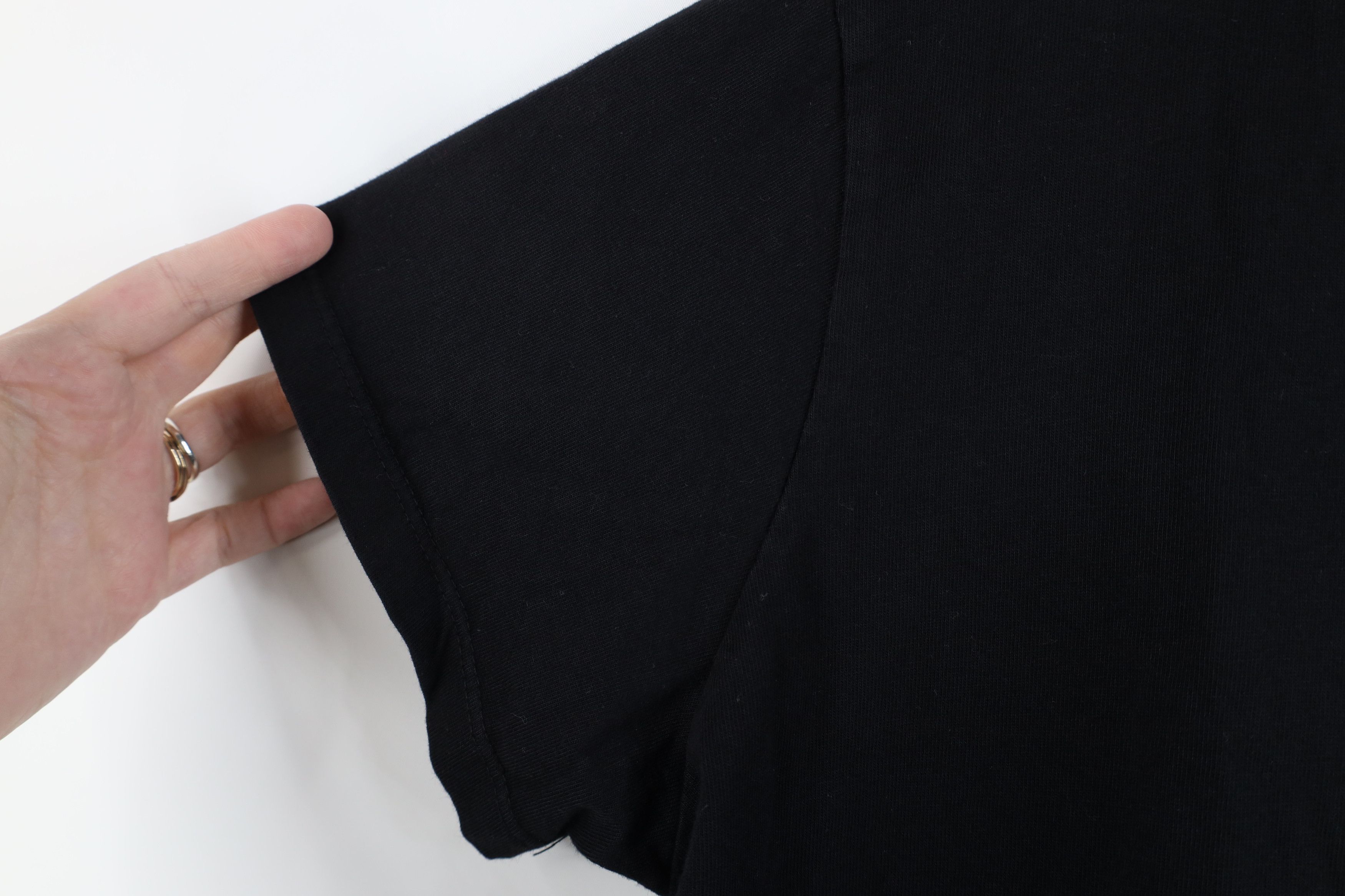 Vintage Vintage 90s Prairie Cotton Short Sleeve T-Shirt Black USA Size XL / US 12-14 / IT 48-50 - 6 Thumbnail