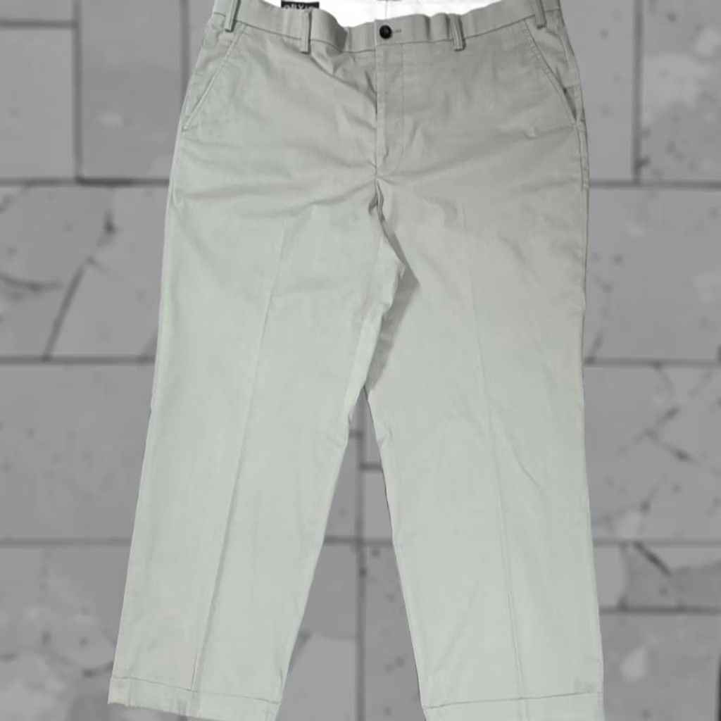 Orvis Orvis Mens Pants Green 38x28 Chino Pant Polyester Cotton Blend Slim Flat Front Front Pocket Regular Fit Vintage Mens Shorts? Size US 38 / EU 54 - 1 Thumbnail
