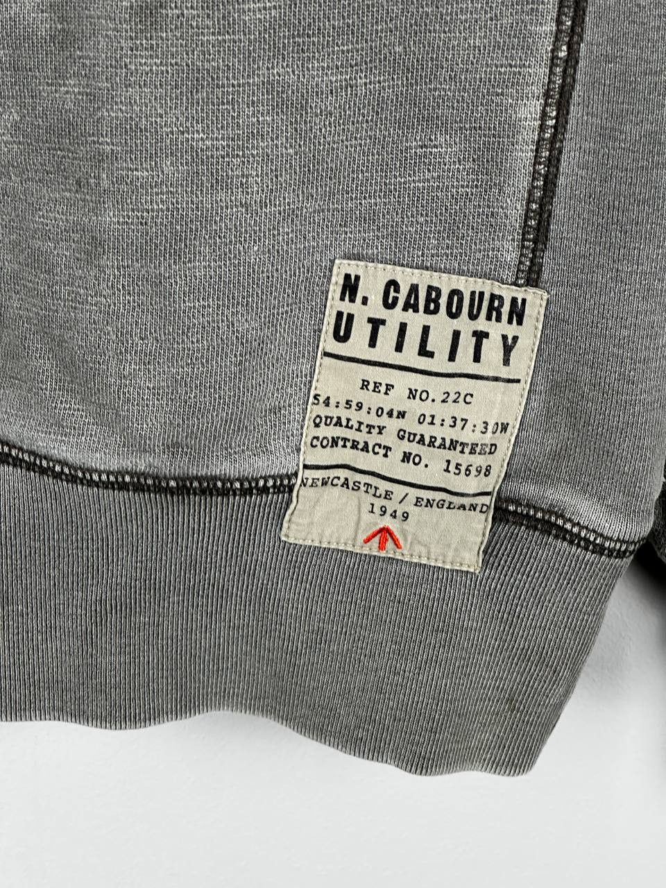 Nigel Cabourn Nigel Cabourn Utility Stone Wash Grey Army Sweatshirt Size US S / EU 44-46 / 1 - 6 Thumbnail