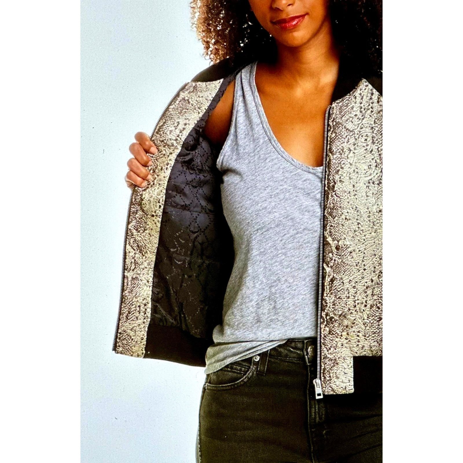 Zadig & Voltaire Zadig & Voltaire Billy Snake Deluxe Bomber Jacket XS Size XS / US 0-2 / IT 36-38 - 4 Thumbnail