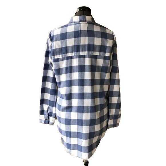 Nordstrom Free Press Nordstrom Women's Blue Plaid Flannel Lounge Sleep Size XS / US 0-2 / IT 36-38 - 6 Thumbnail