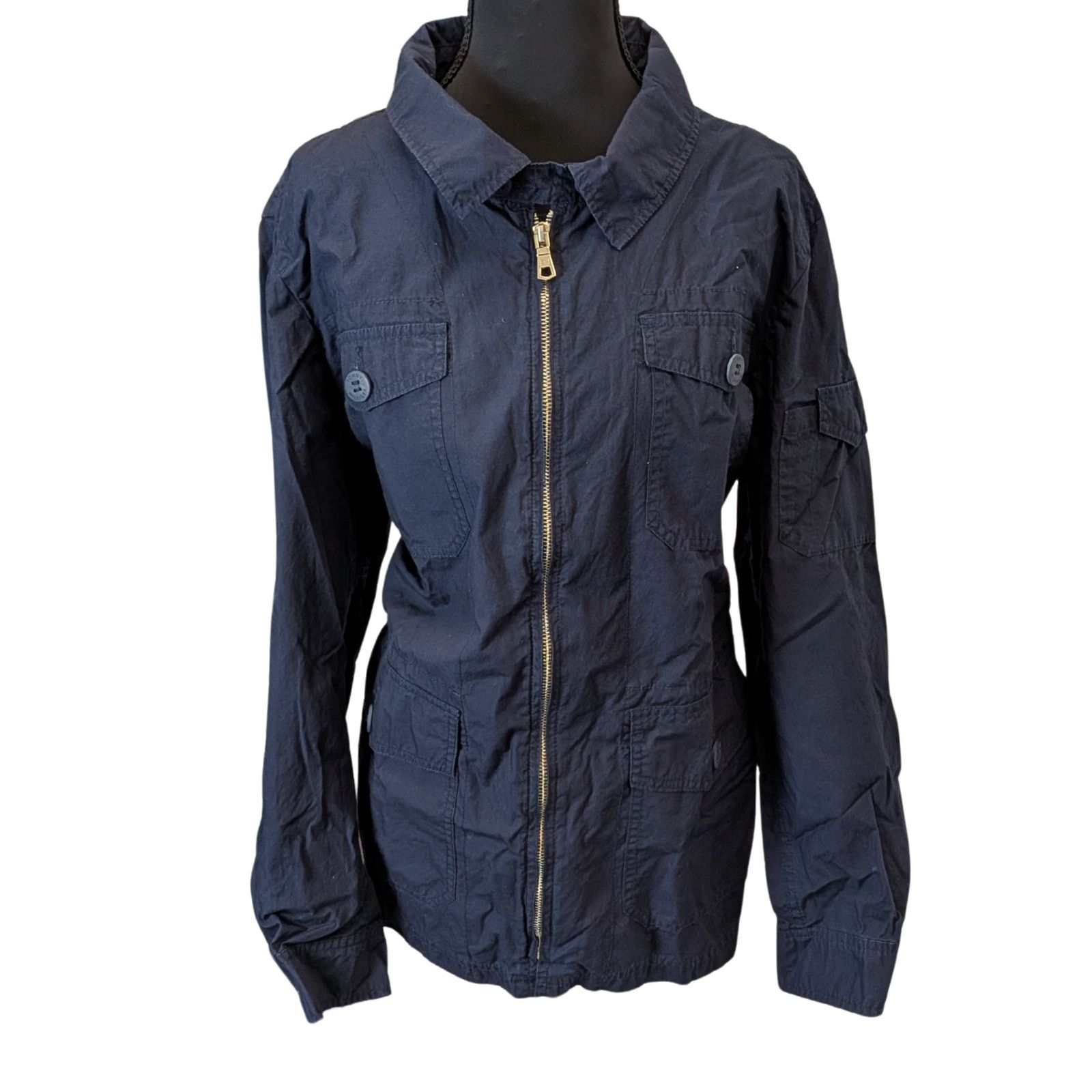 Tommy Hilfiger Tommy Hilfiger Navy Blue Field Jacket | Women's XL Size XL / US 12-14 / IT 48-50 - 1 Thumbnail