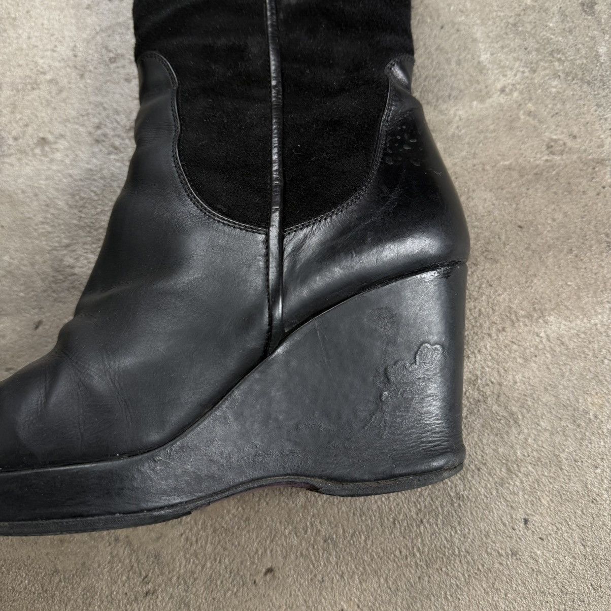 Hysteric Glamour Shy Italy Wedge Knee High Leather Boots Isabel Marant Type Size US 8 / IT 38 - 5 Thumbnail