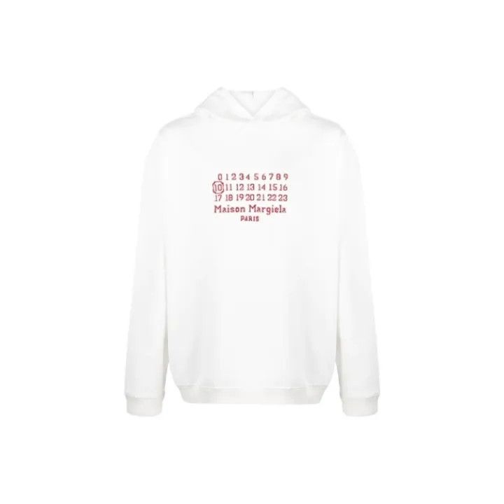 Maison Margiela Maison Margiela SS21 Embroidered Hoodie 0079 Size US M / EU 48-50 / 2 - 1 Thumbnail