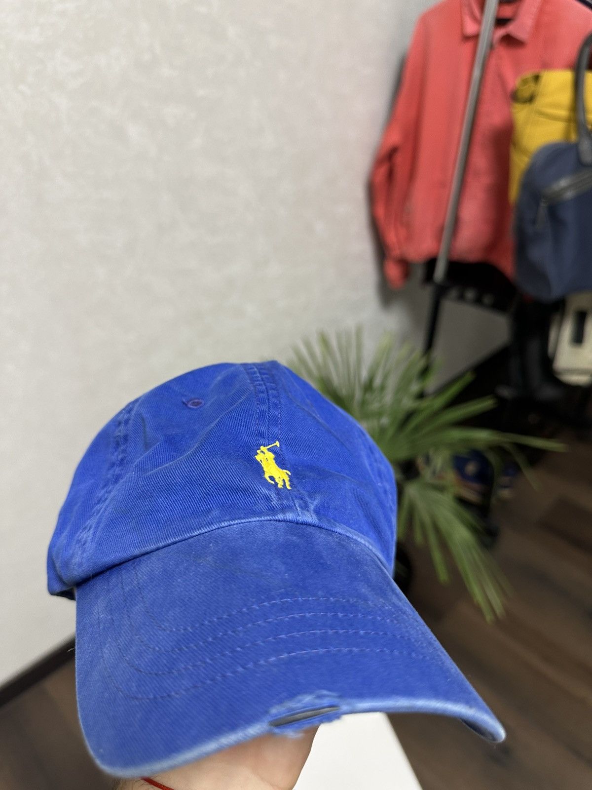 Polo Ralph Lauren Vintage Polo Ralph Lauren Distressed Blue Cap Size ONE SIZE - 8 Thumbnail