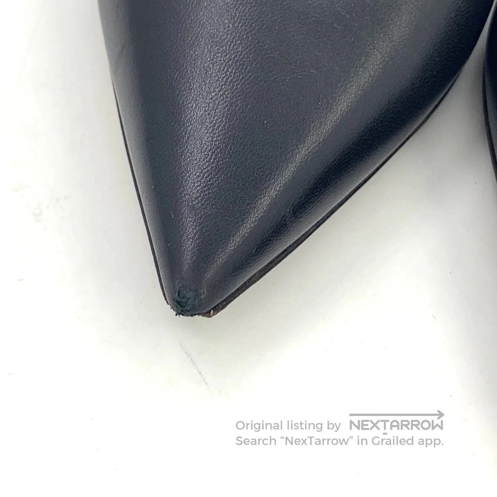 Dior Dior Black Leather Pointed Heels. Size US 5.5 / EU 38 - 9 Thumbnail