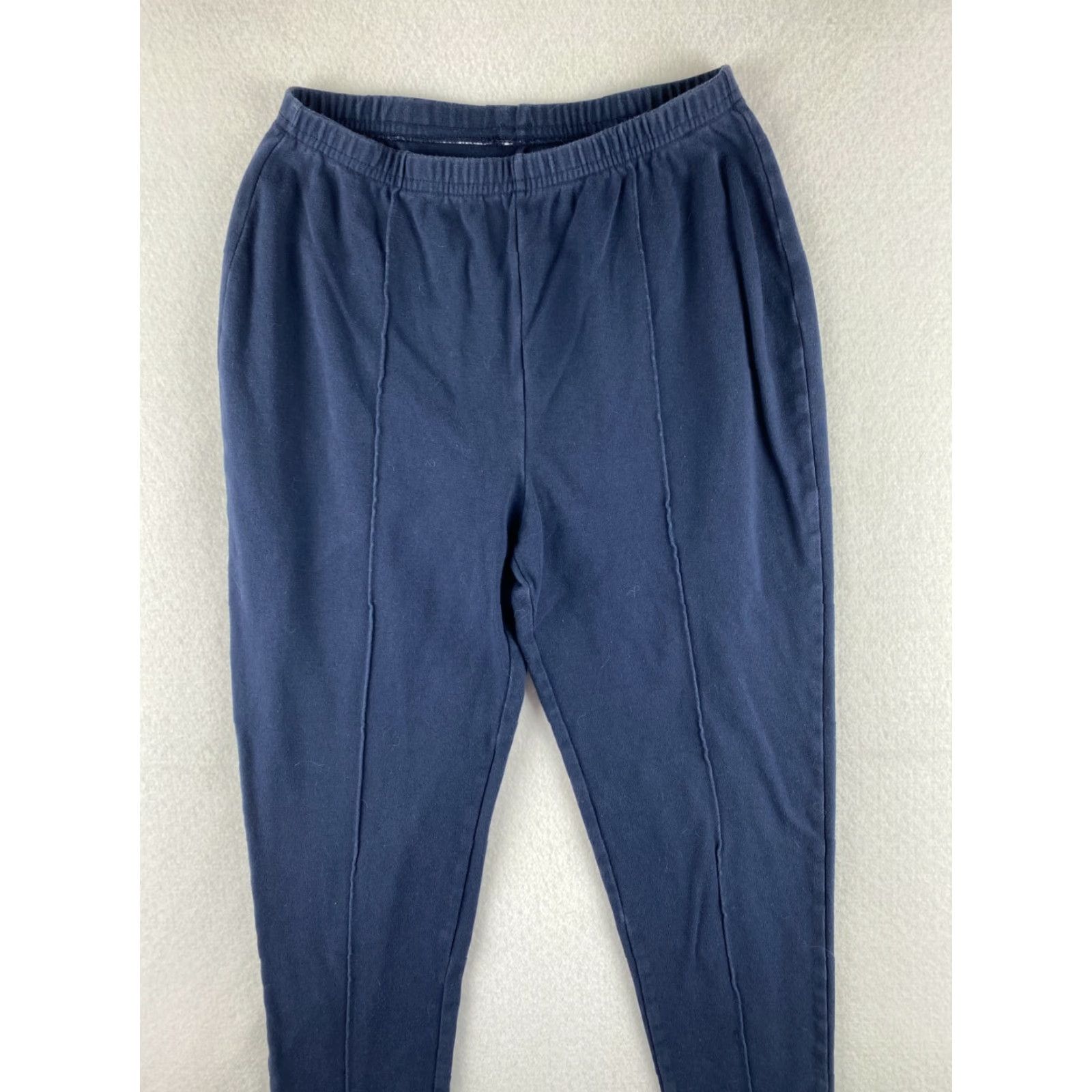 Catalina VINTAGE Catalina Pants Womens 4 Blue Pull On Stretch Waist High-Rise Carrot Size 27" / US 4 / IT 40 - 2 Thumbnail