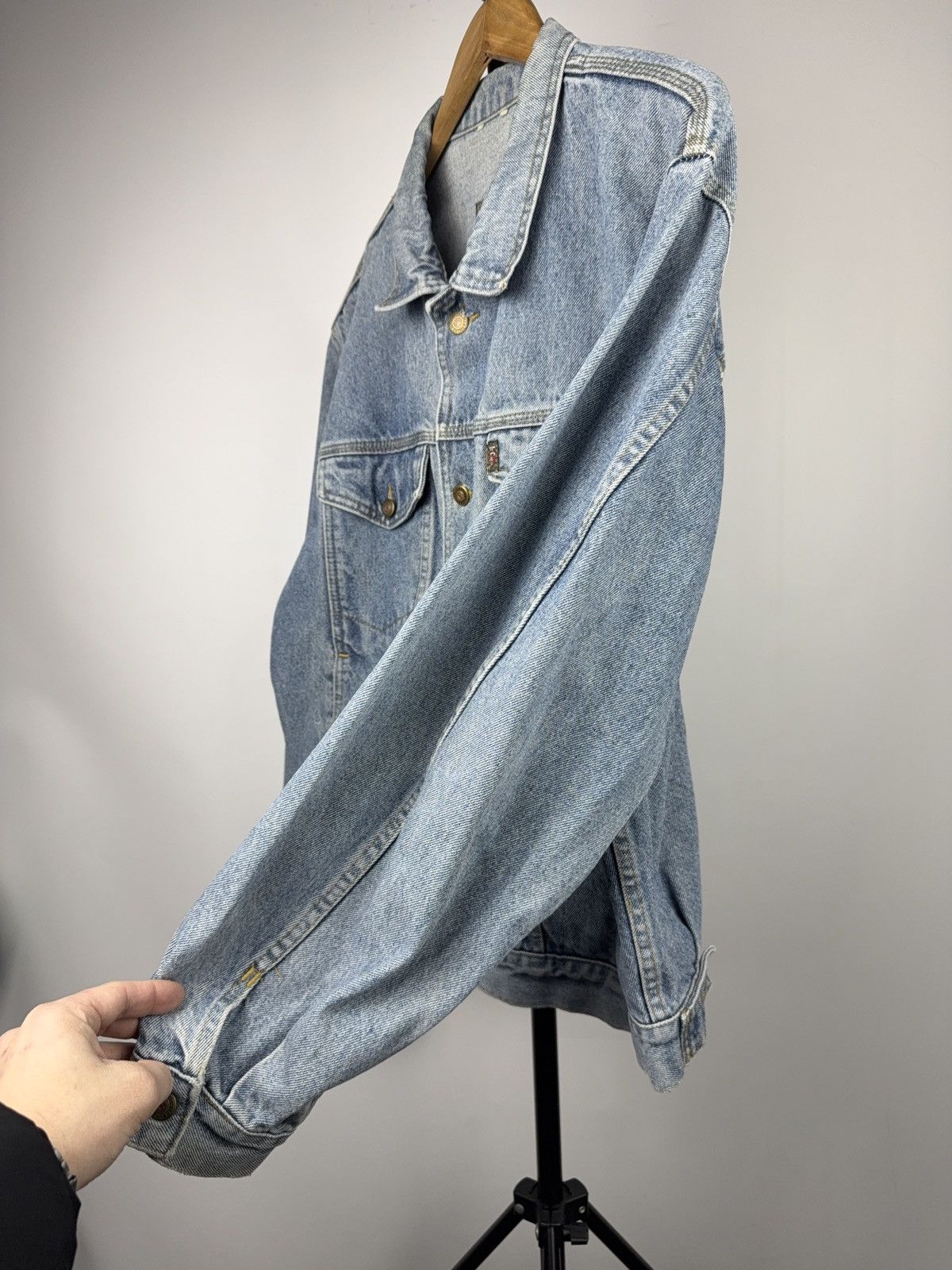 Lee Vntg Retro USA 90s Lee Cooper Western Denim Trucker Jacket Size US L / EU 52-54 / 3 - 9 Thumbnail