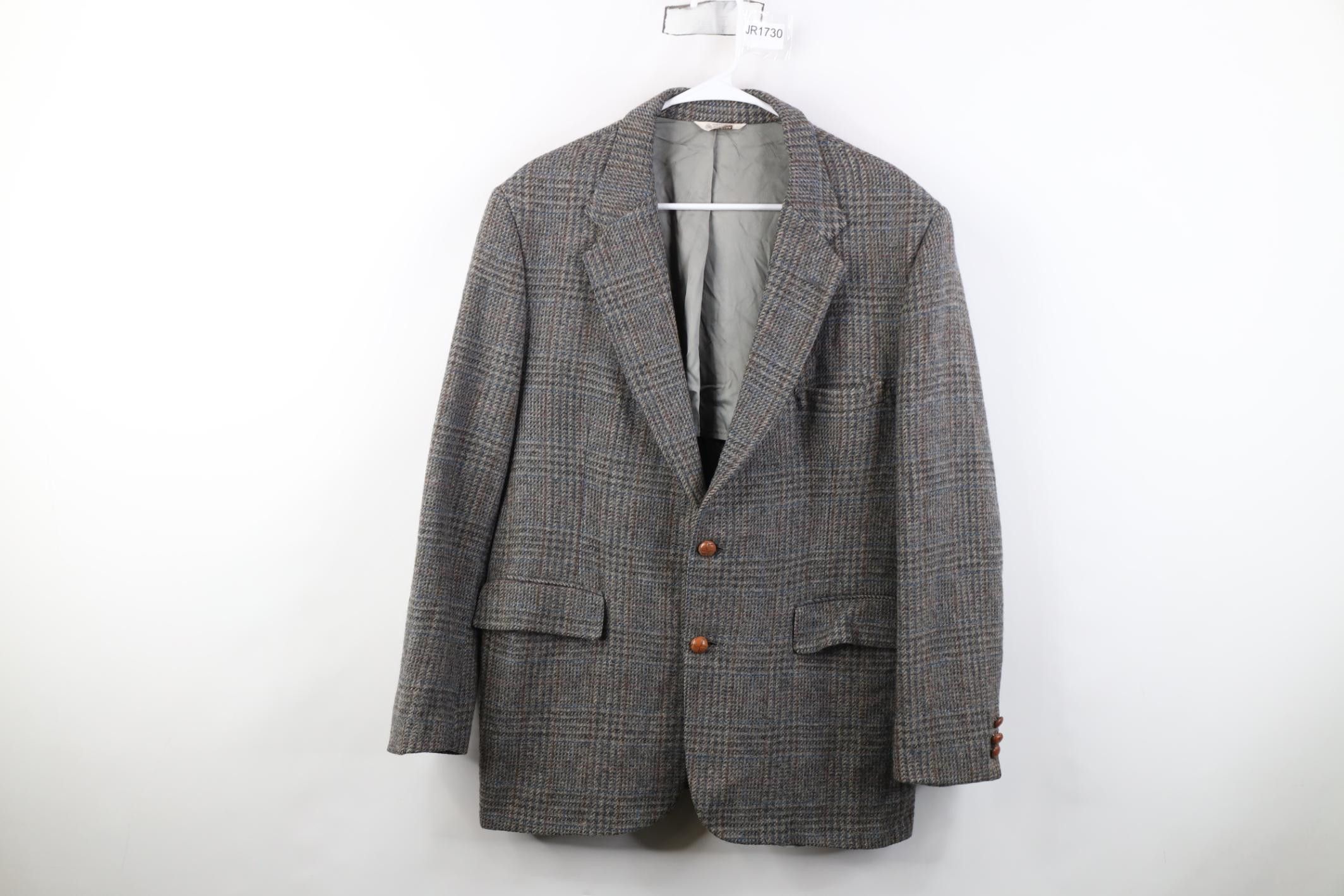 Vintage Vintage 70s Streetwear Suit Coat Blazer Jacket Plaid USA Size US XXL / EU 58 / 5 - 1 Thumbnail