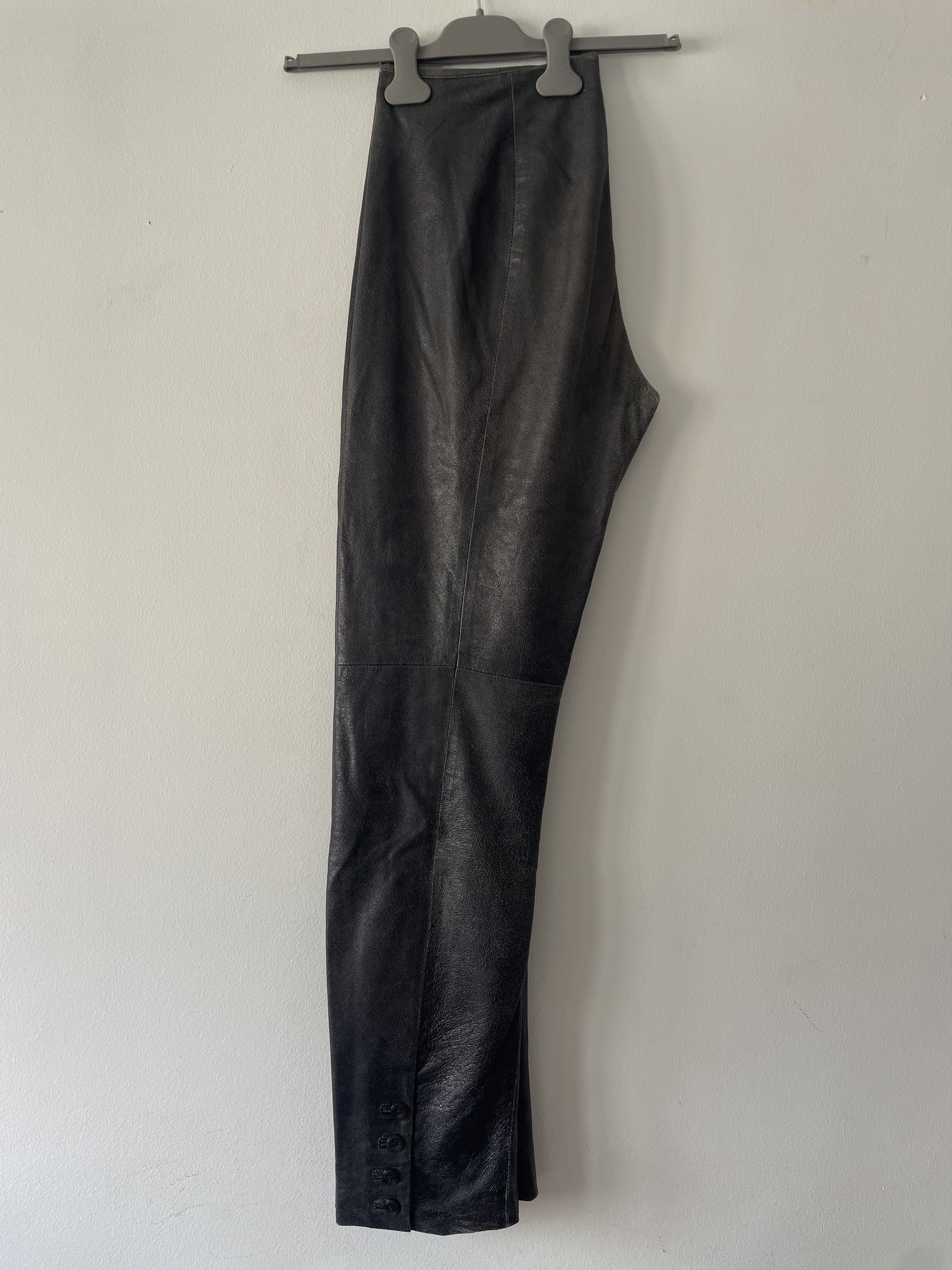 Jean Paul Gaultier Archive lamb leather JPG pants Size 32" / US 10 / IT 46 - 18 Thumbnail