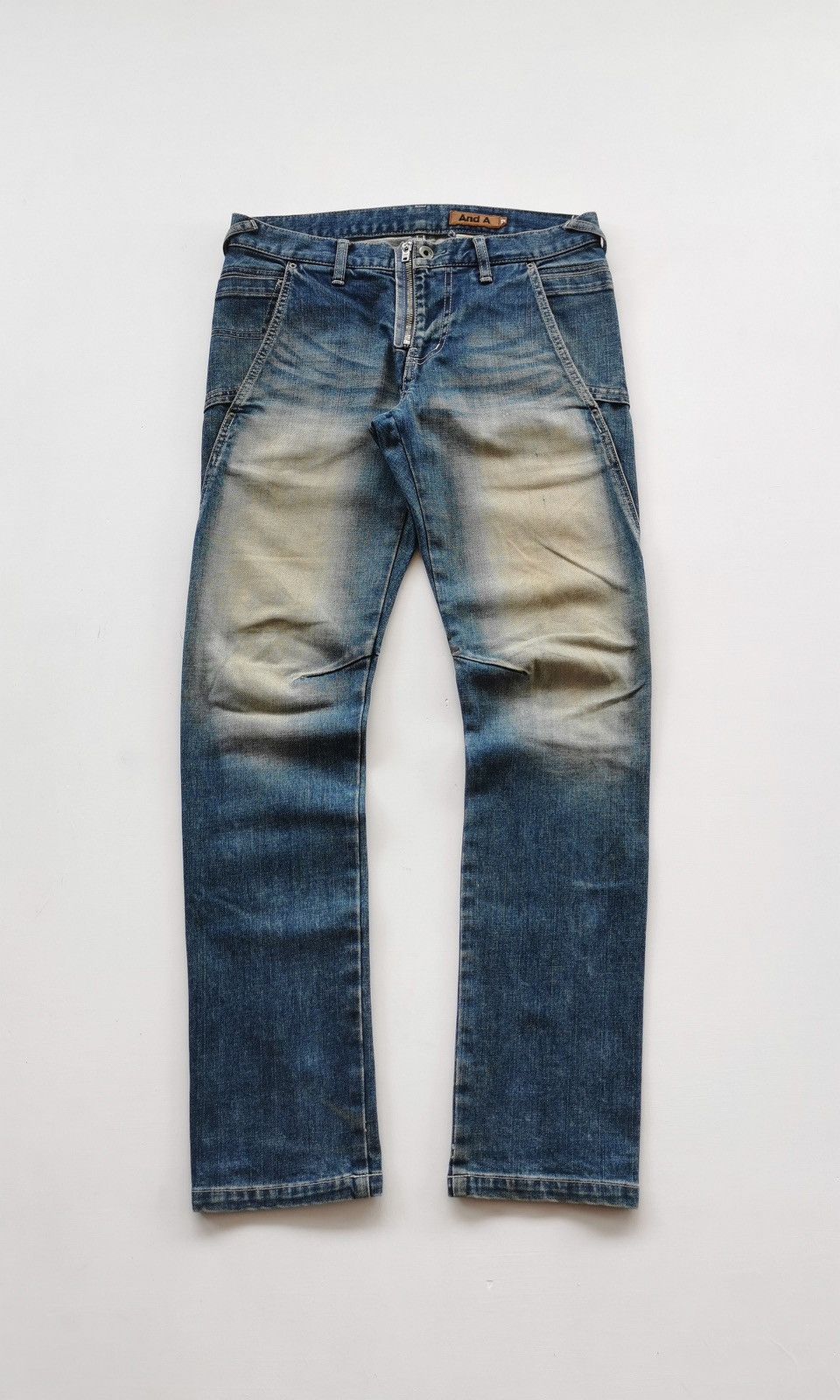 And A And A Japan Showed Zipper Mud Wash Skinny Jeans Punk Size US 32 / EU 48 - 1 Thumbnail