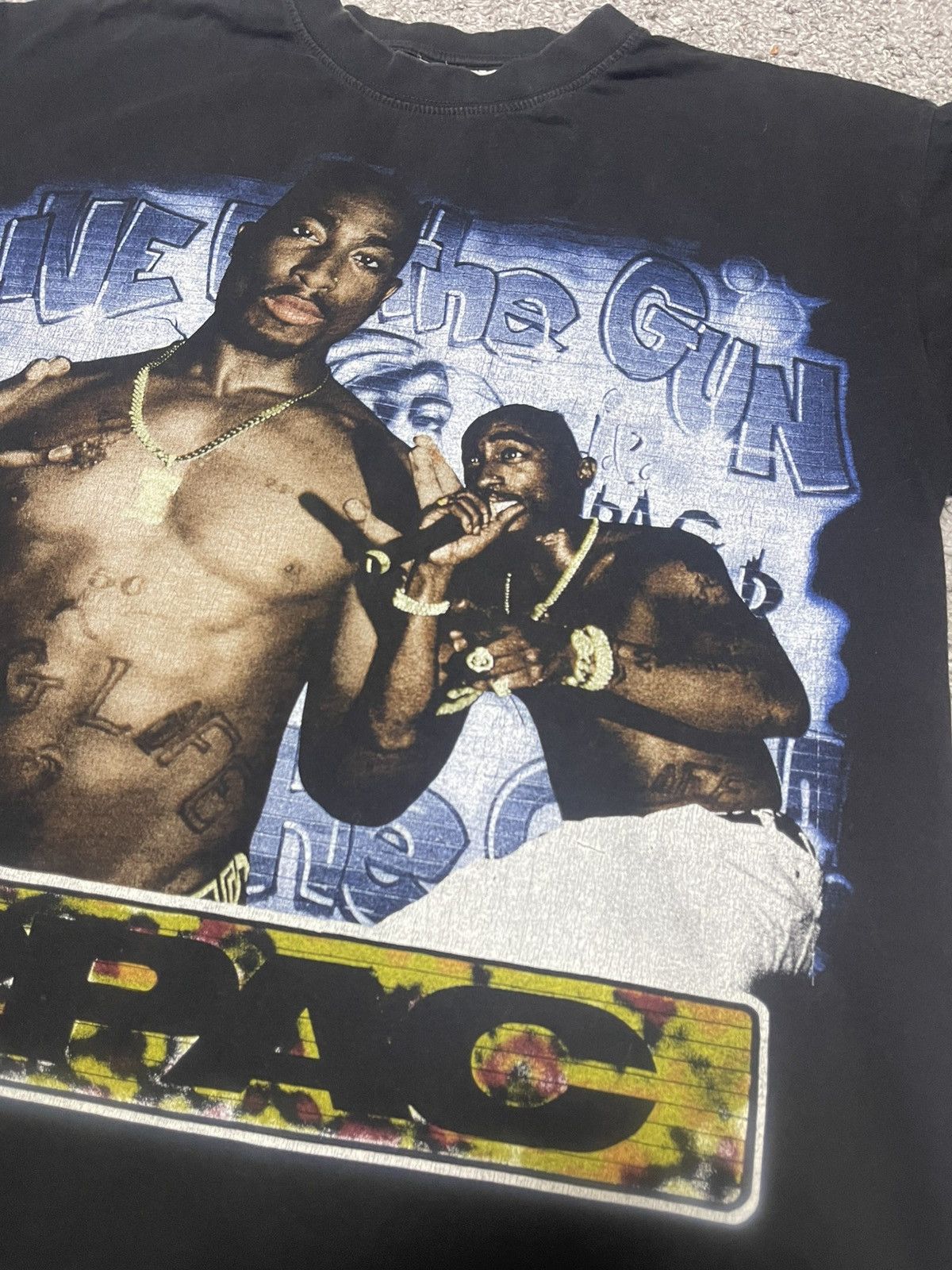 Rap Tees Vintage 2PAC Rap Tee Faded Black Tshirt size L Size US L / EU 52-54 / 3 - 7 Thumbnail