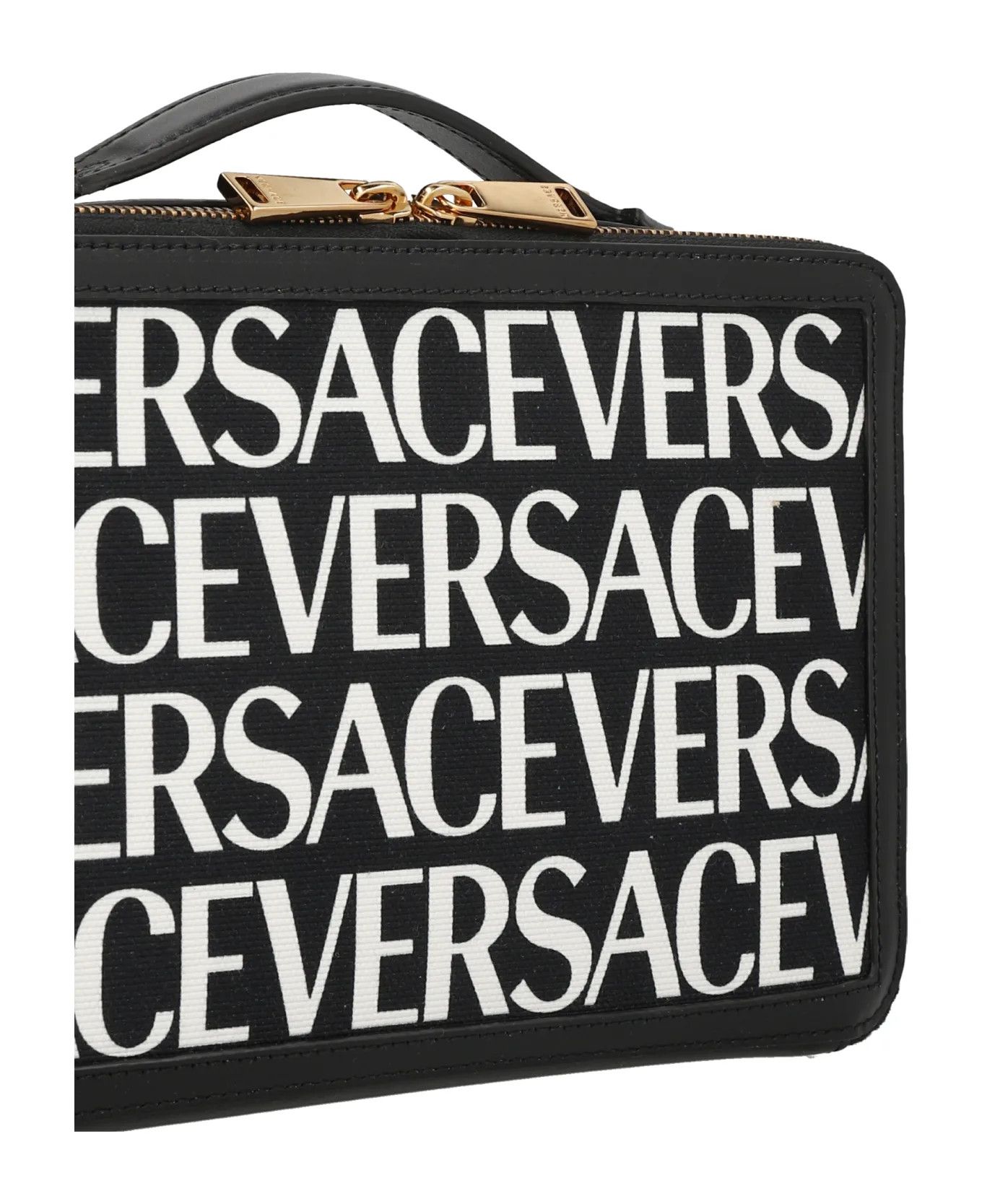 Versace o1y0226 Size : OS / Logo Handbag in White/Black Size ONE SIZE - 3 Thumbnail