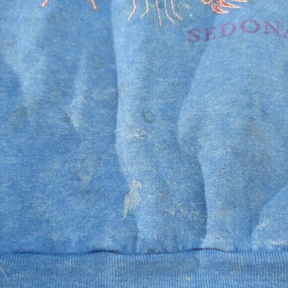Hanes × Vintage Vintage Sedona Blue Graphic Crewneck Sweater Size Large Size US L / EU 52-54 / 3 - 3 Thumbnail
