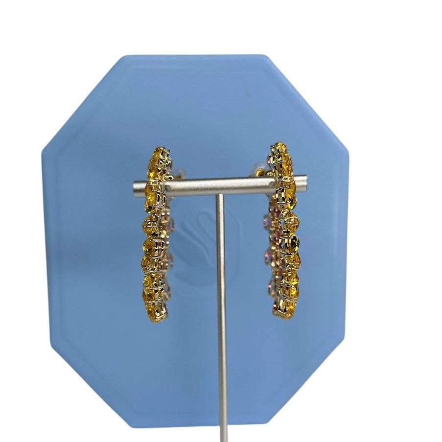 Swarovski Swarovski Millenia hoop earrings Pear cut crystals Size ONE SIZE - 5 Thumbnail