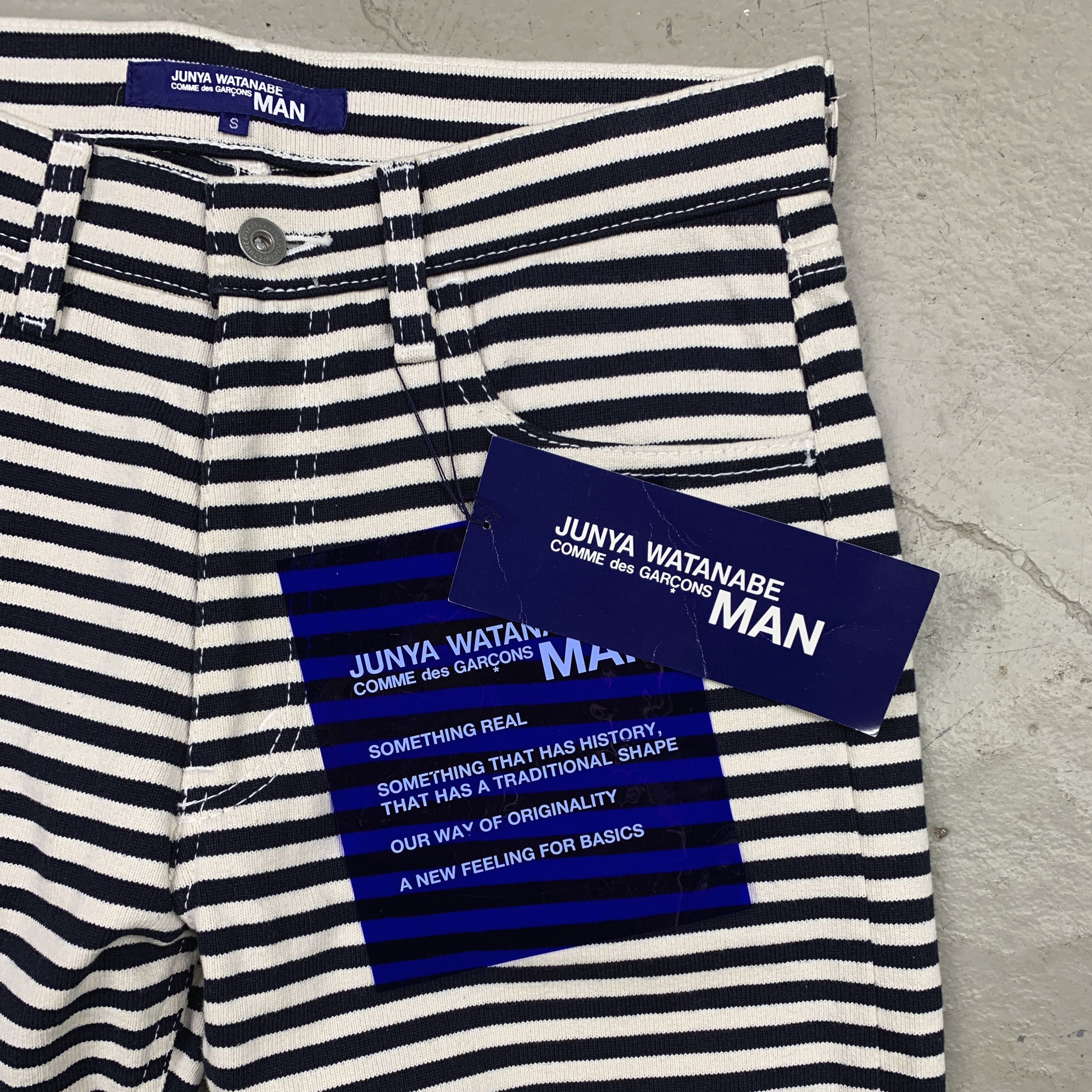 Junya Watanabe 2003 Heavy Knit Striped / Prisoner Pants Size US 32 / EU 48 - 7 Thumbnail