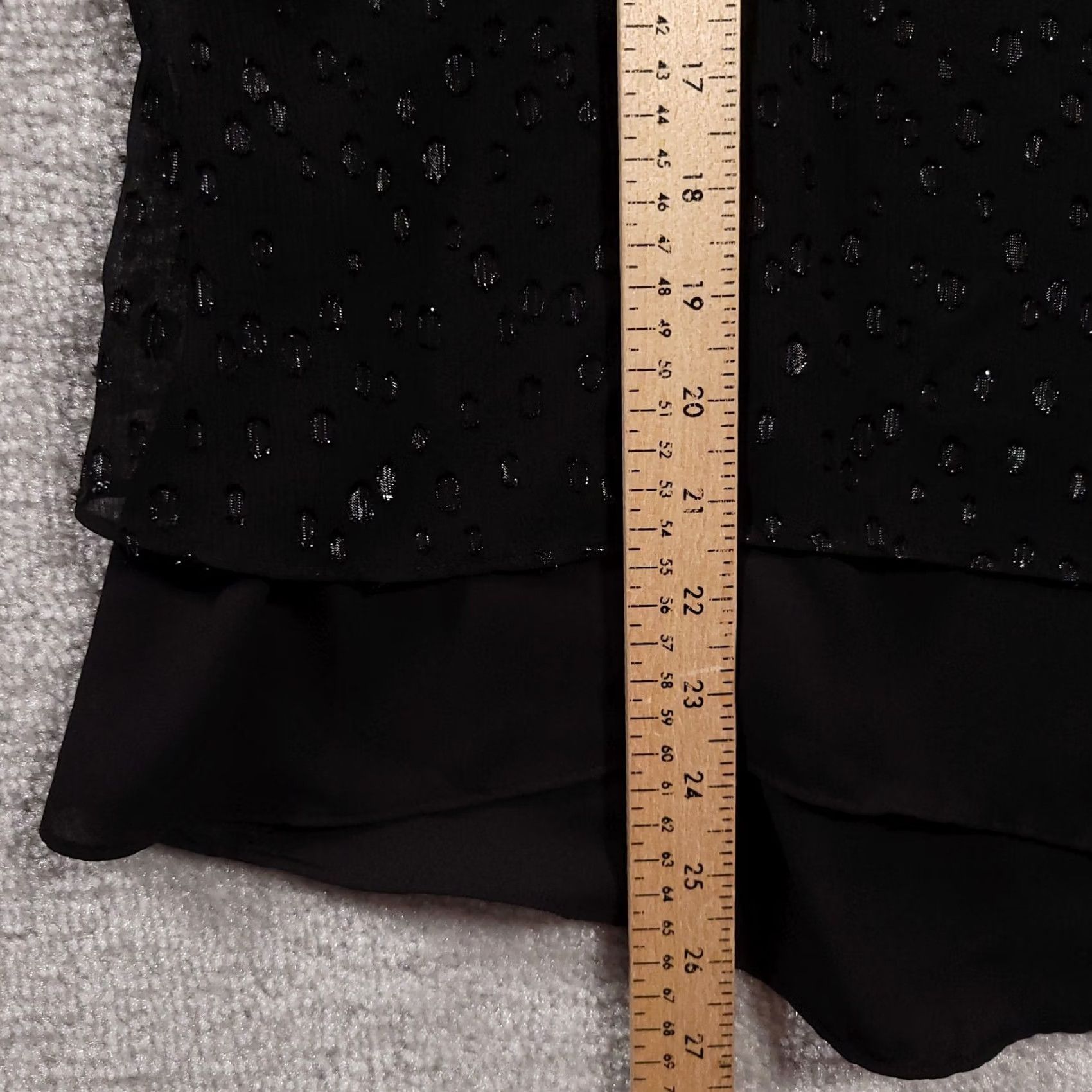 Apt. 9 Apt 9 Blouse Shirt Women's Medium Black Sleeveless Lined Textured Polyester Size M / US 6-8 / IT 42-44 - 7 Thumbnail