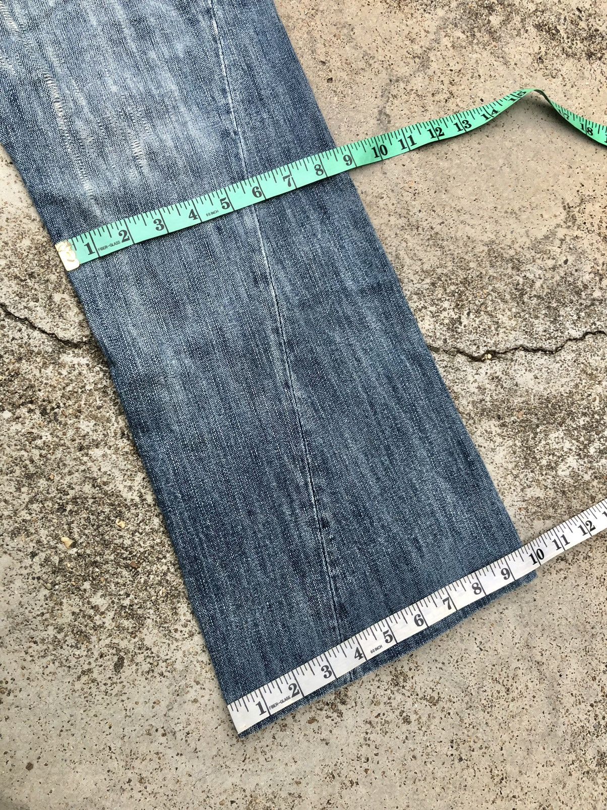 Japanese Brand FLARED TWIST DENIM BY DOMINATE JEANS Size US 32 / EU 48 - 10 Thumbnail