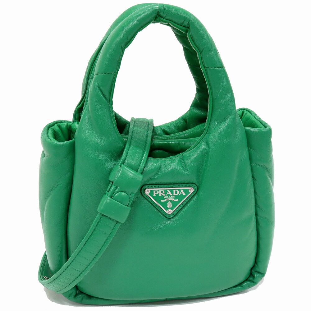 Prada Prada Prada Padded Nappa Triangle 2way Bag Nappa Leather Leather Shoulder Bag 1BA359 2DYI F0458 OVO DUTY FREE for USA Size ONE SIZE - 1 Thumbnail