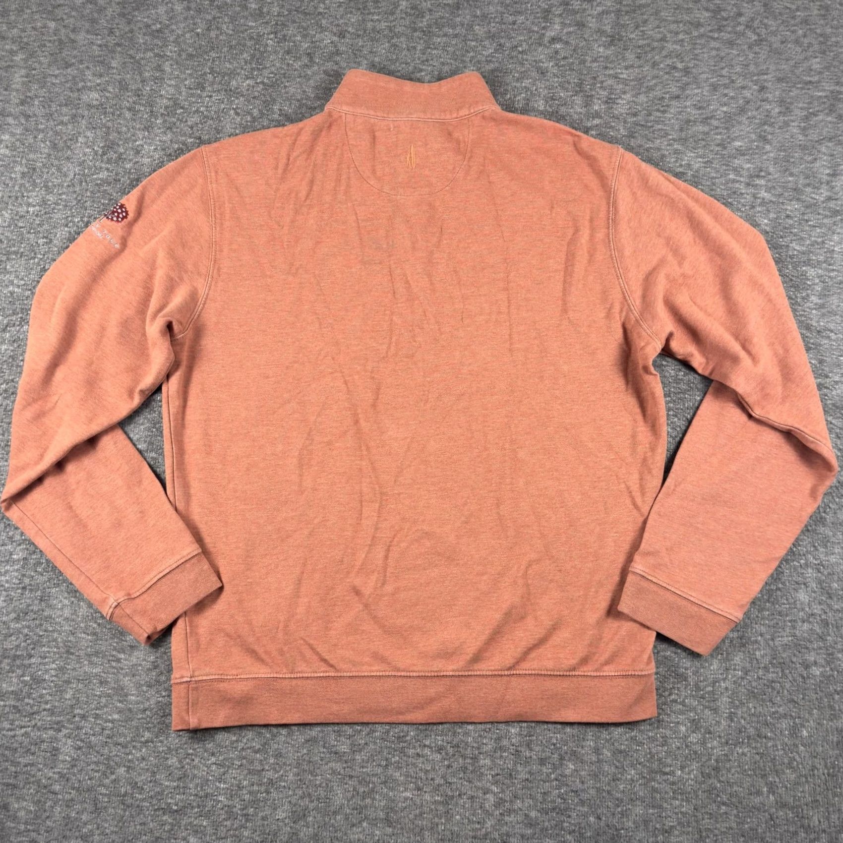 johnnie-O johnnie-O Orange 1/4 Zip Mock Neck Pullover Sweatshirt Mens Medium Golf Sully Size US M / EU 48-50 / 2 - 6 Thumbnail