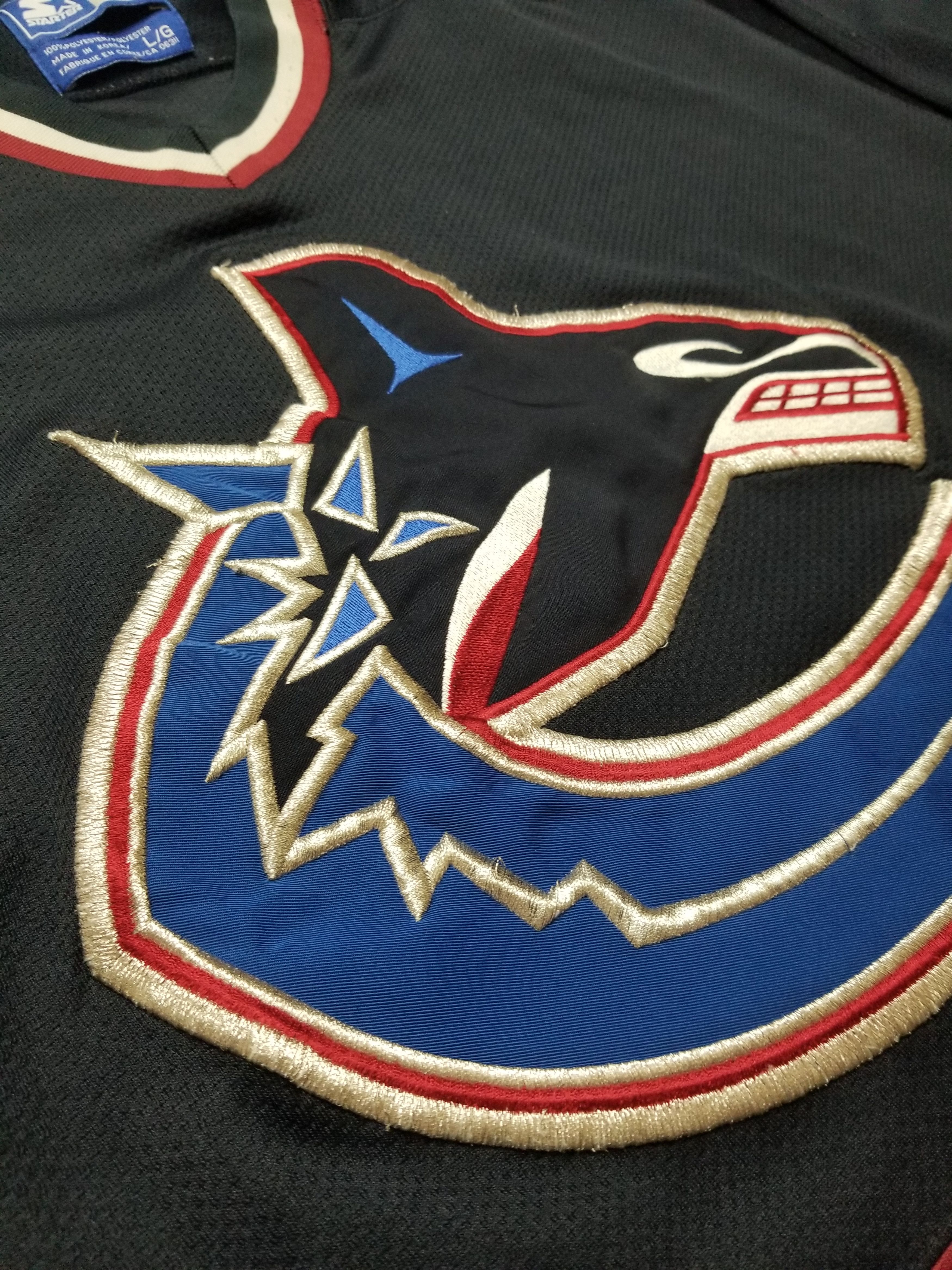 Starter Vintage Starter Vancouver Canucks Blue Orca Logo NHL Jersey Size US L / EU 52-54 / 3 - 11 Thumbnail