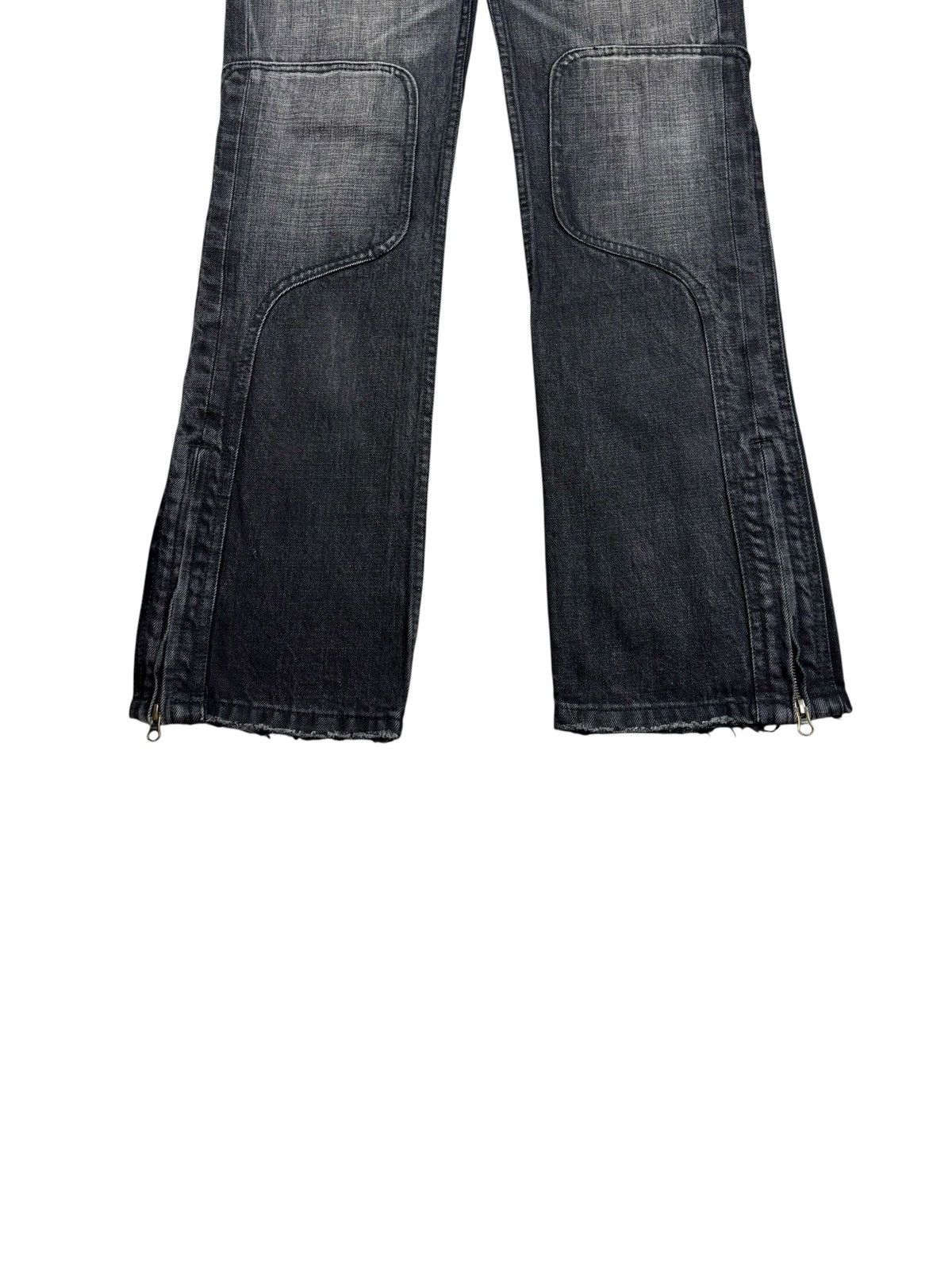 Isamu Katayama Backlash 2000s Heritage Stone - Paneled Zips Biker Denim Pants Size US 29 - 6 Thumbnail