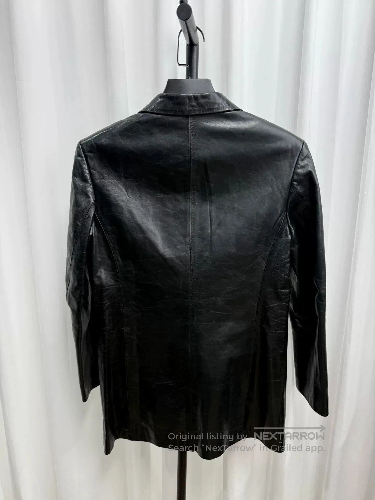 Yohji Yamamoto yohji yamamoto black leather blazer jacket. Size US M / EU 48-50 / 2 - 4 Thumbnail