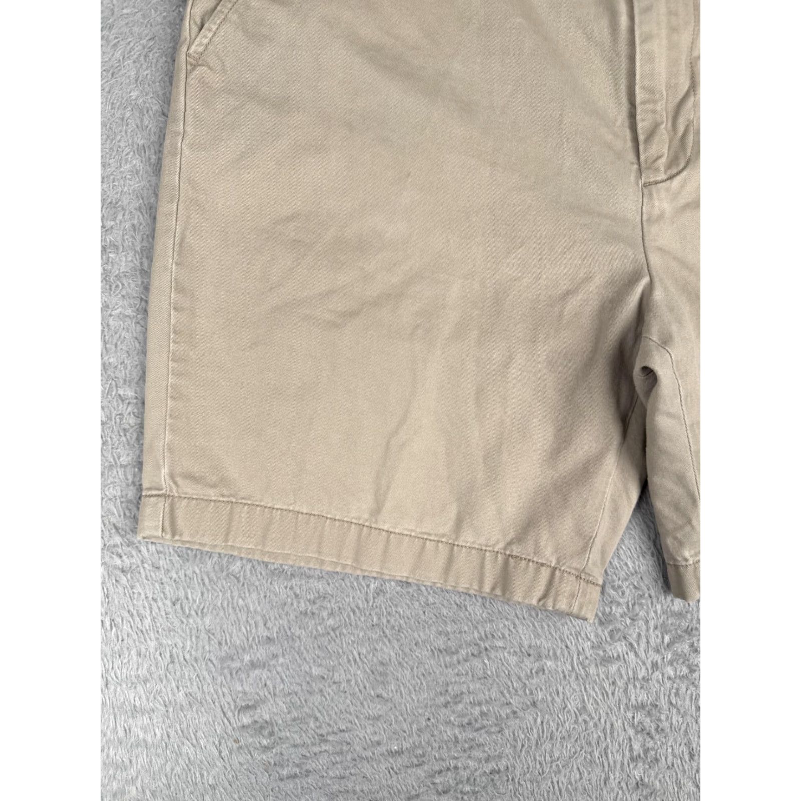 Nautica Nautica Shorts Men 33 Khaki Flat Front Chino Zip Fly Pockets American Size US 33 - 3 Thumbnail