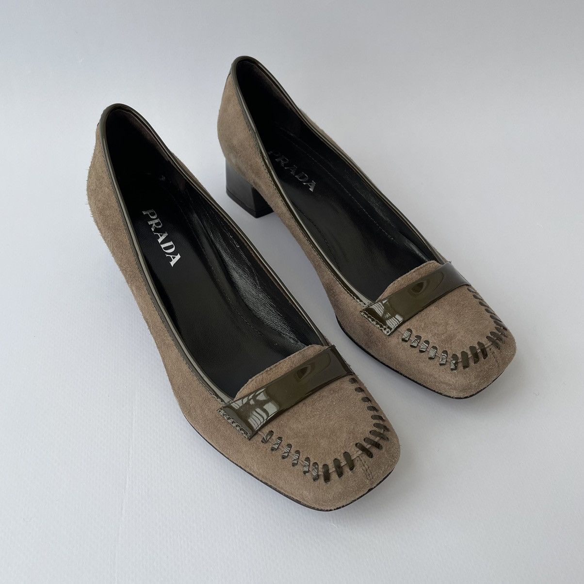 Prada Prada suede heels Size US 8 / IT 38 - 2 Thumbnail
