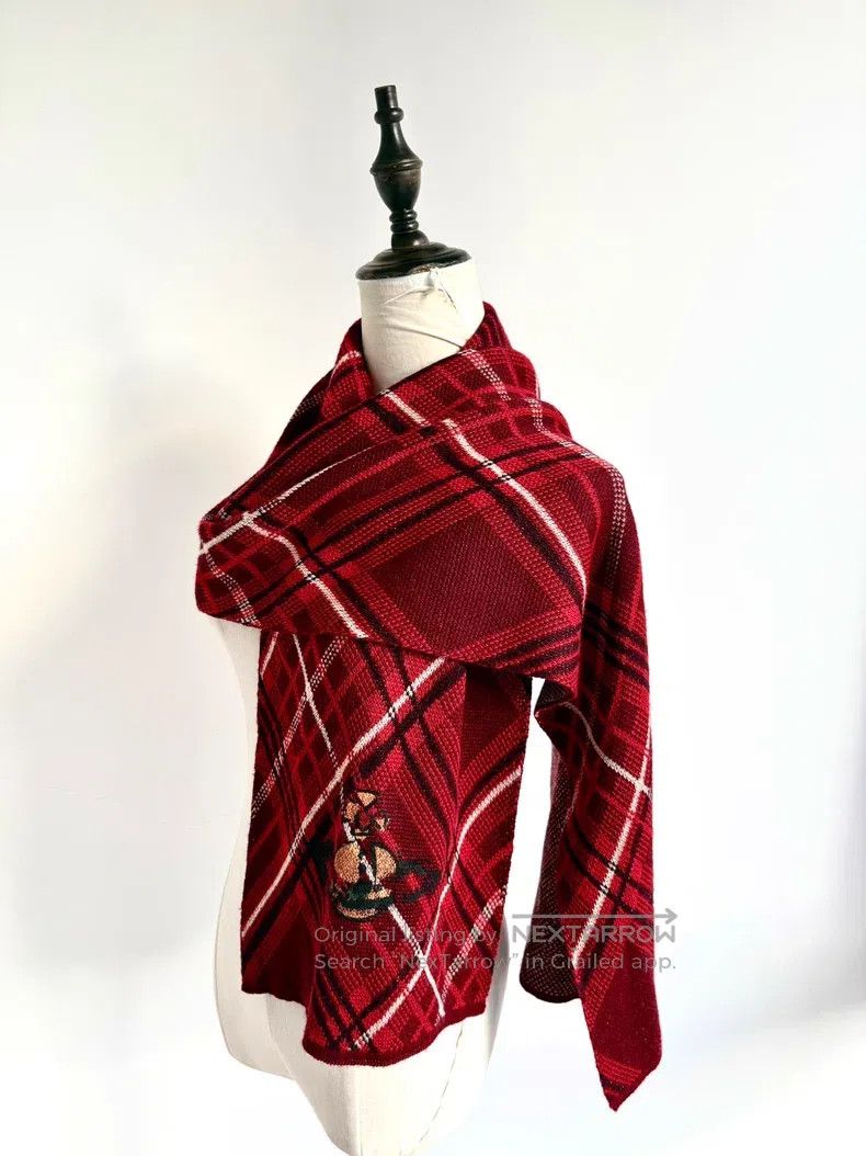 Vivienne Westwood Vivienne Westwood Vintage Red Christmas Plaid Graffiti Sat Size ONE SIZE - 1 Thumbnail