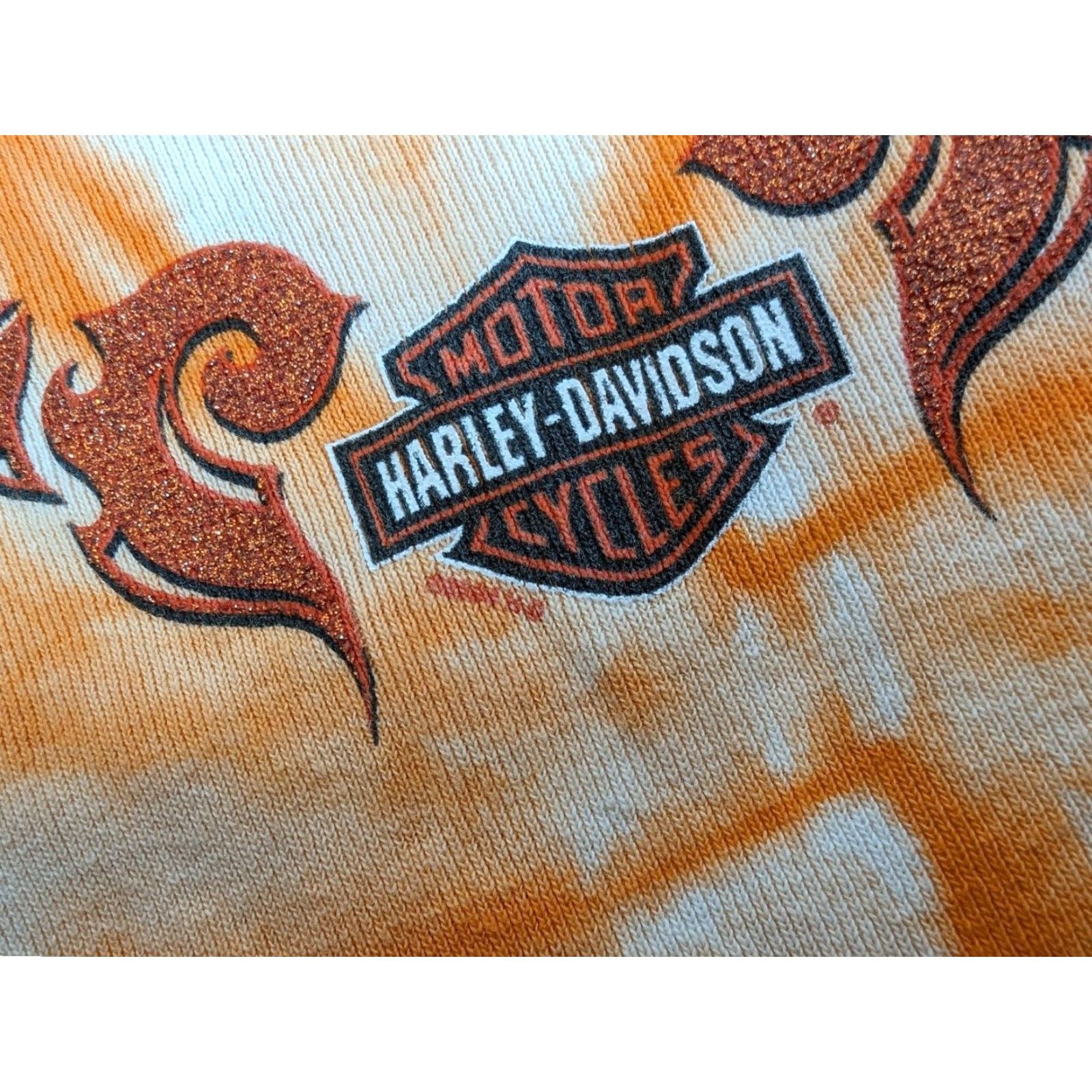 Harley Davidson VTG Harley-Davidson Orange Tie Dye Sleeveless Shirt Womens Large L Manuf Harley-Davidson Shirt Sleeveless Orange Tie Dye Womens Large Size L / US 10 / IT 46 - 7 Thumbnail