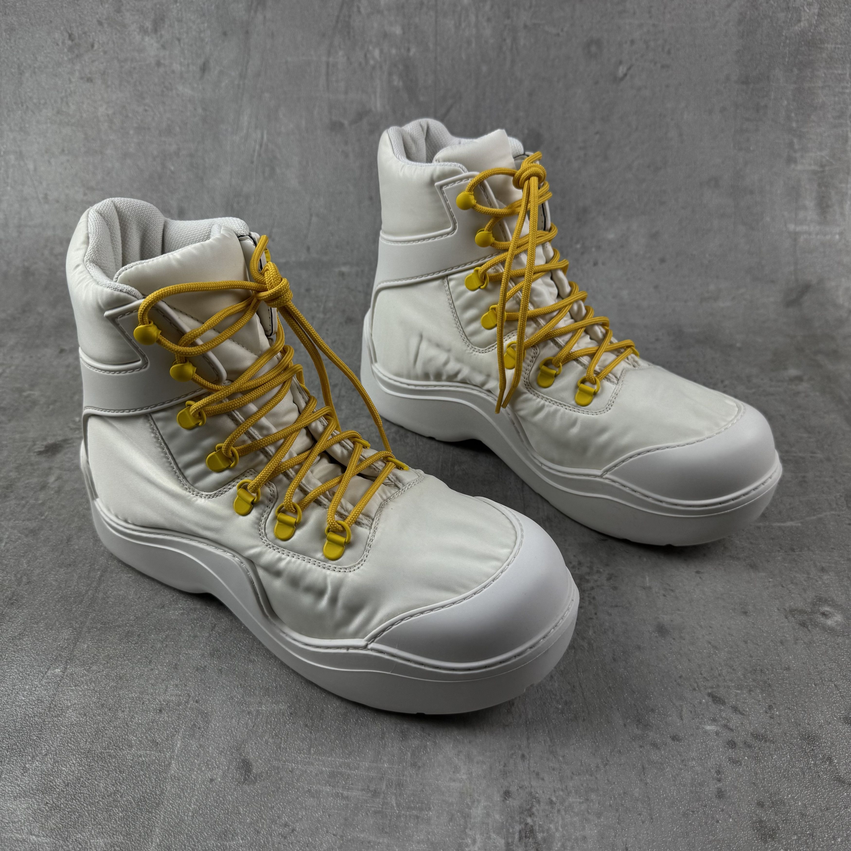 BOTTEGA VENETA Puddle Bomber Boots in White