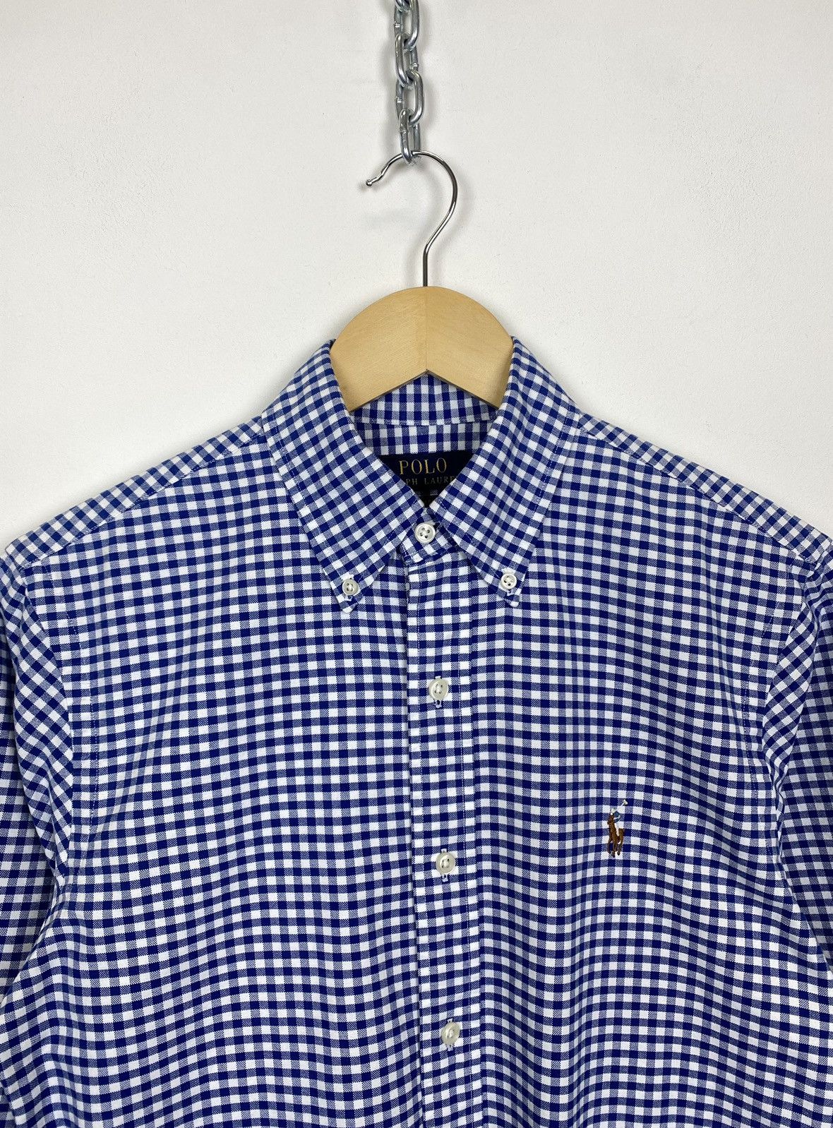 Polo Ralph Lauren Polo Ralph Lauren Slim Fit Shirt Buttons-Up Checkered Blue Size US S / EU 44-46 / 1 - 2 Thumbnail