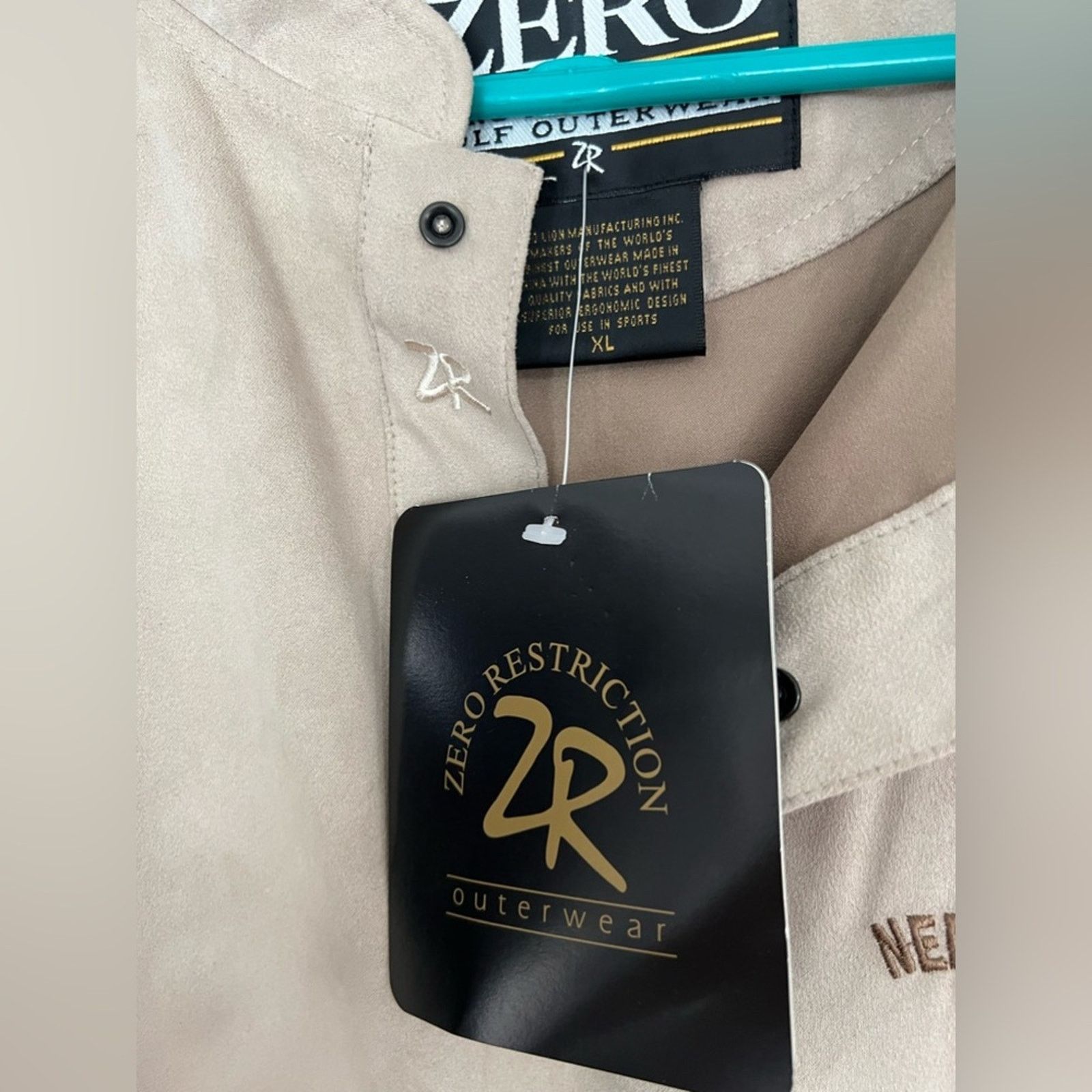 Other Zero Restriction Golf Microsuede Pullover Windshirt Tan NWT Size US XL / EU 56 / 4 - 4 Thumbnail