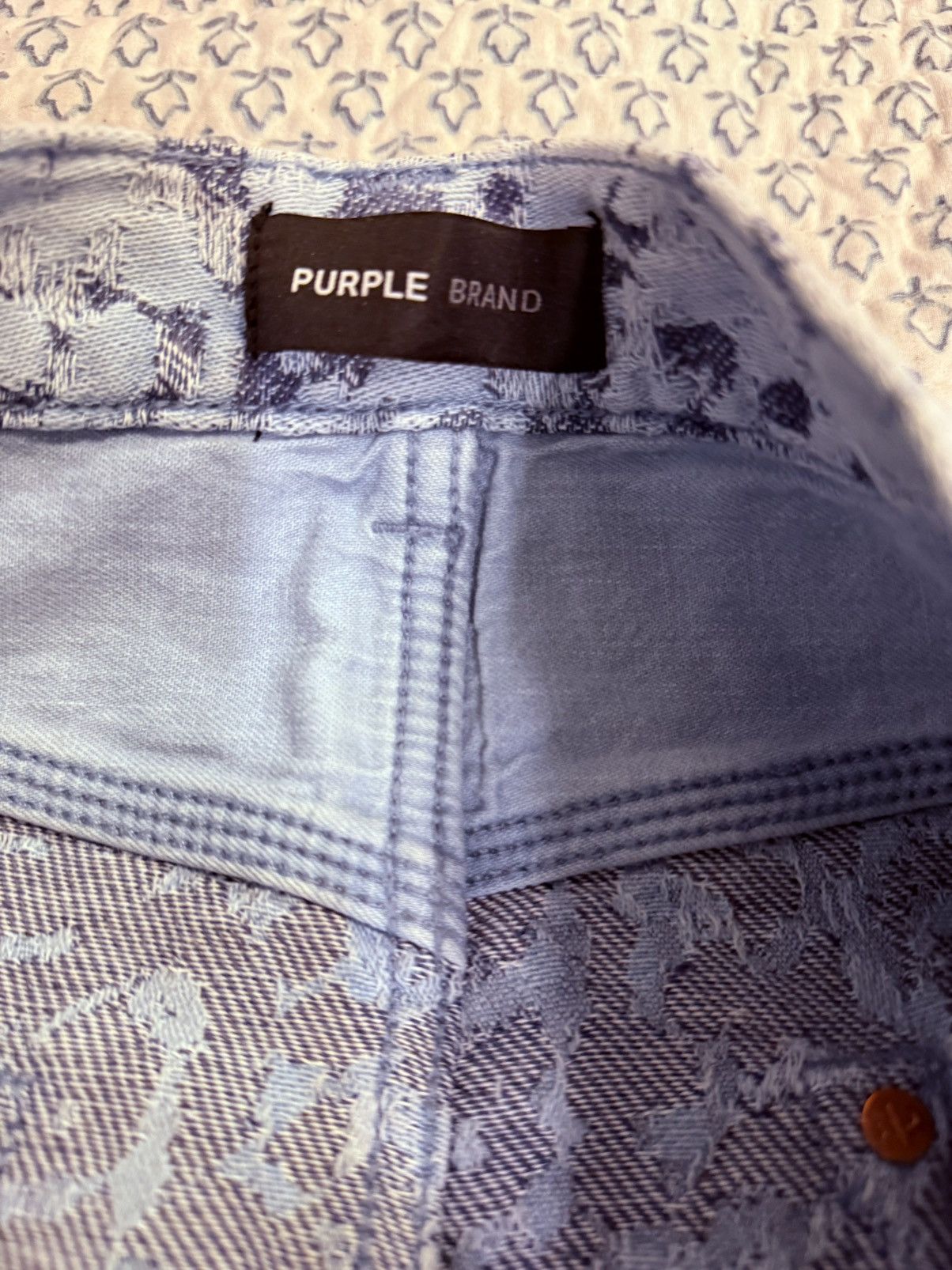 Purple Brand Purple Brand PO11 leopard jacquard jeans size 34 Size US 34 / EU 50 - 4 Thumbnail