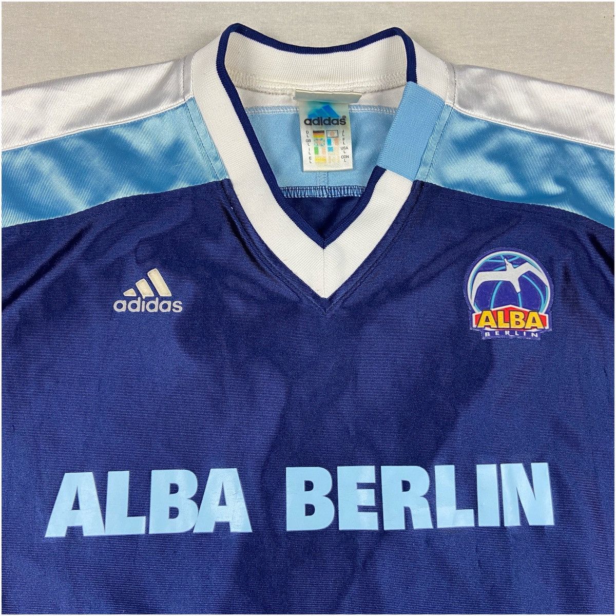 Adidas Vintage Adidas Alba Berlin Basketball Jersey L Size US L / EU 52-54 / 3 - 3 Thumbnail