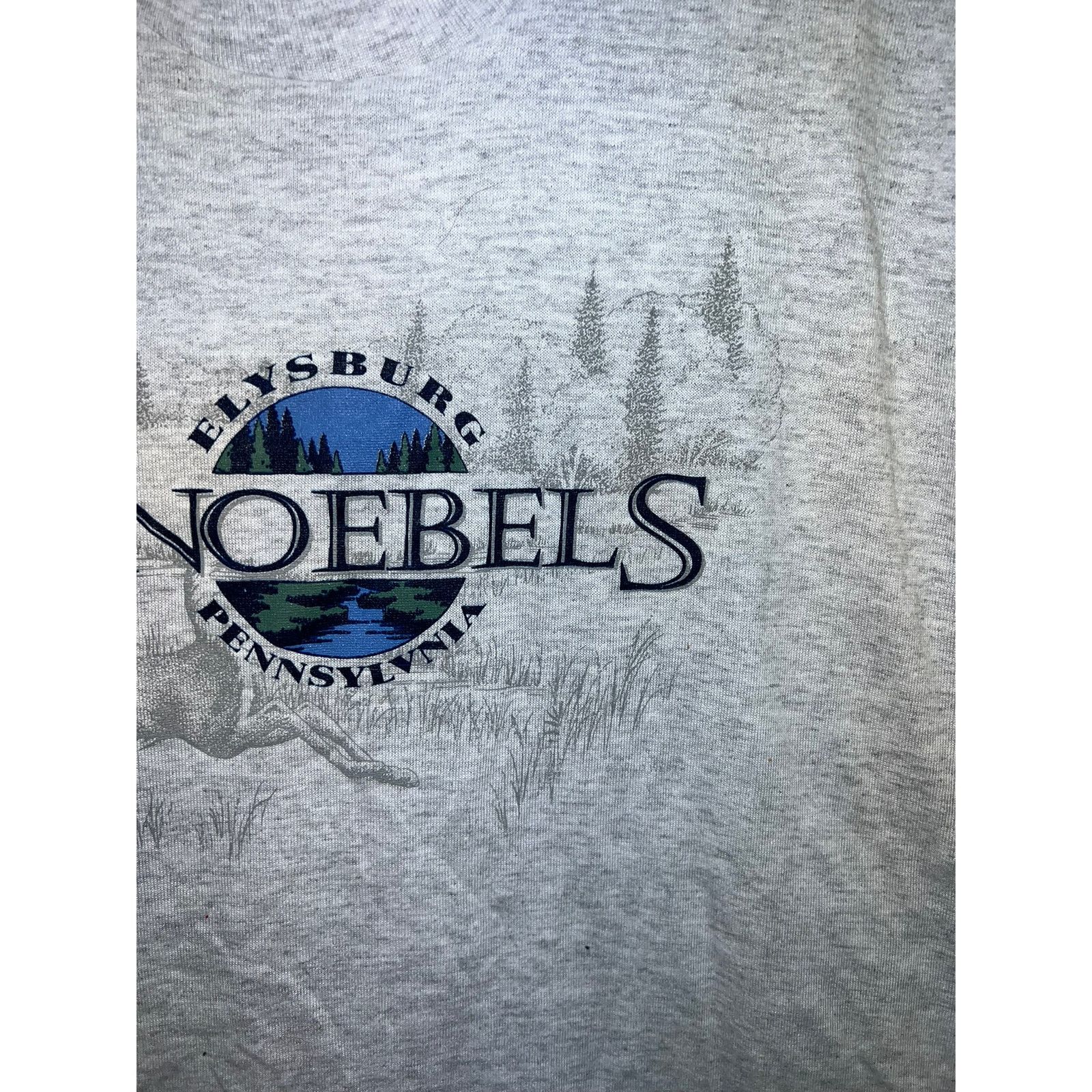 Jerzees Vintage Elysburg Shirt Knoebels Pennsylvania Deer Animal Tee Size US L / EU 52-54 / 3 - 4 Thumbnail