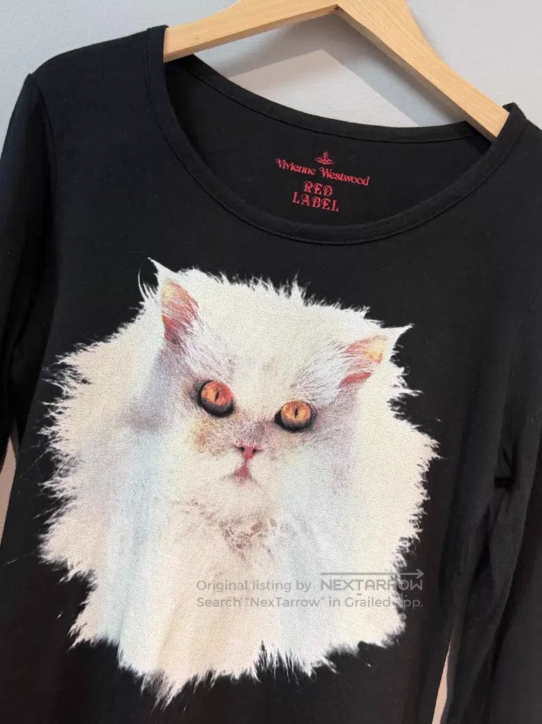 Vivienne Westwood Vivienne Westwood Black cat long-sleeved T-shirt Size M / US 6-8 / IT 42-44 - 2 Thumbnail