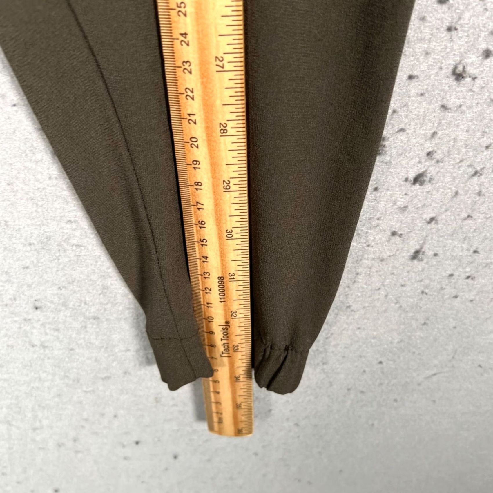 Vintage Babaton Womens Pants Jogger Olive Green Size S with Elastic Waistband & Cuffed Hem Size 28" / US 6 / IT 42 - 6 Thumbnail