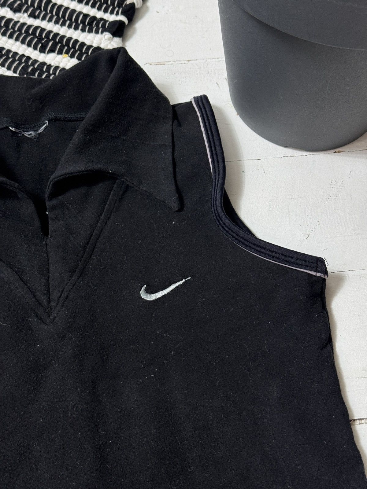 Nike VINTAGE NIKE 2000s MINI LOGO POLO TANK TOP Size S / US 4 / IT 40 - 3 Thumbnail