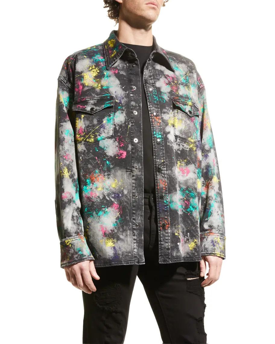 Dolce & Gabbana o1y0125 Denim Shirt in Multicolor Size US S / EU 44-46 / 1 - 3 Thumbnail