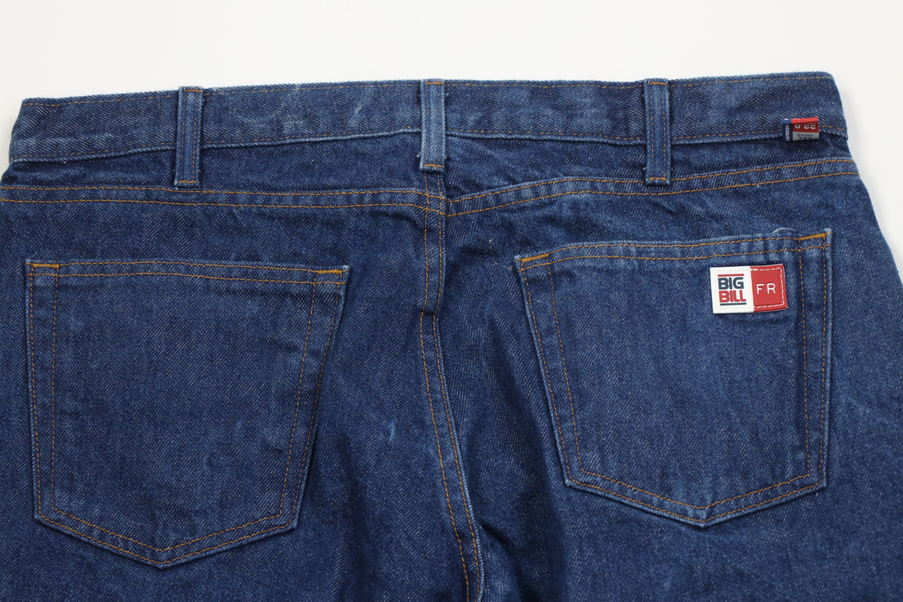 Vintage Big Bill FR Resistant Bootcut Denim Jeans Workwear Blue Size US 36 / EU 52 - 11 Thumbnail