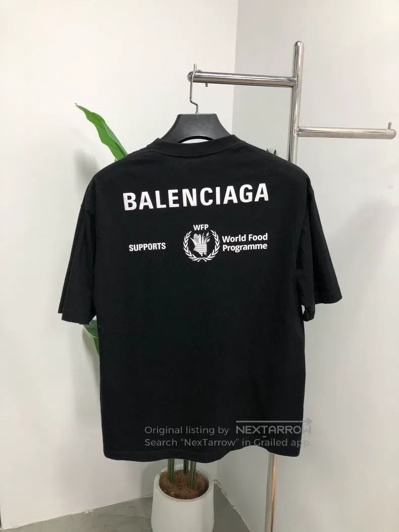 Balenciaga Balenciaga Printed Logo Round Neck Short Sleeve T-Shirt Bl Size US S / EU 44-46 / 1 - 2 Thumbnail